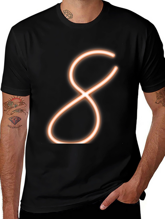 Neon Infinity Symbol Black T-Shirt