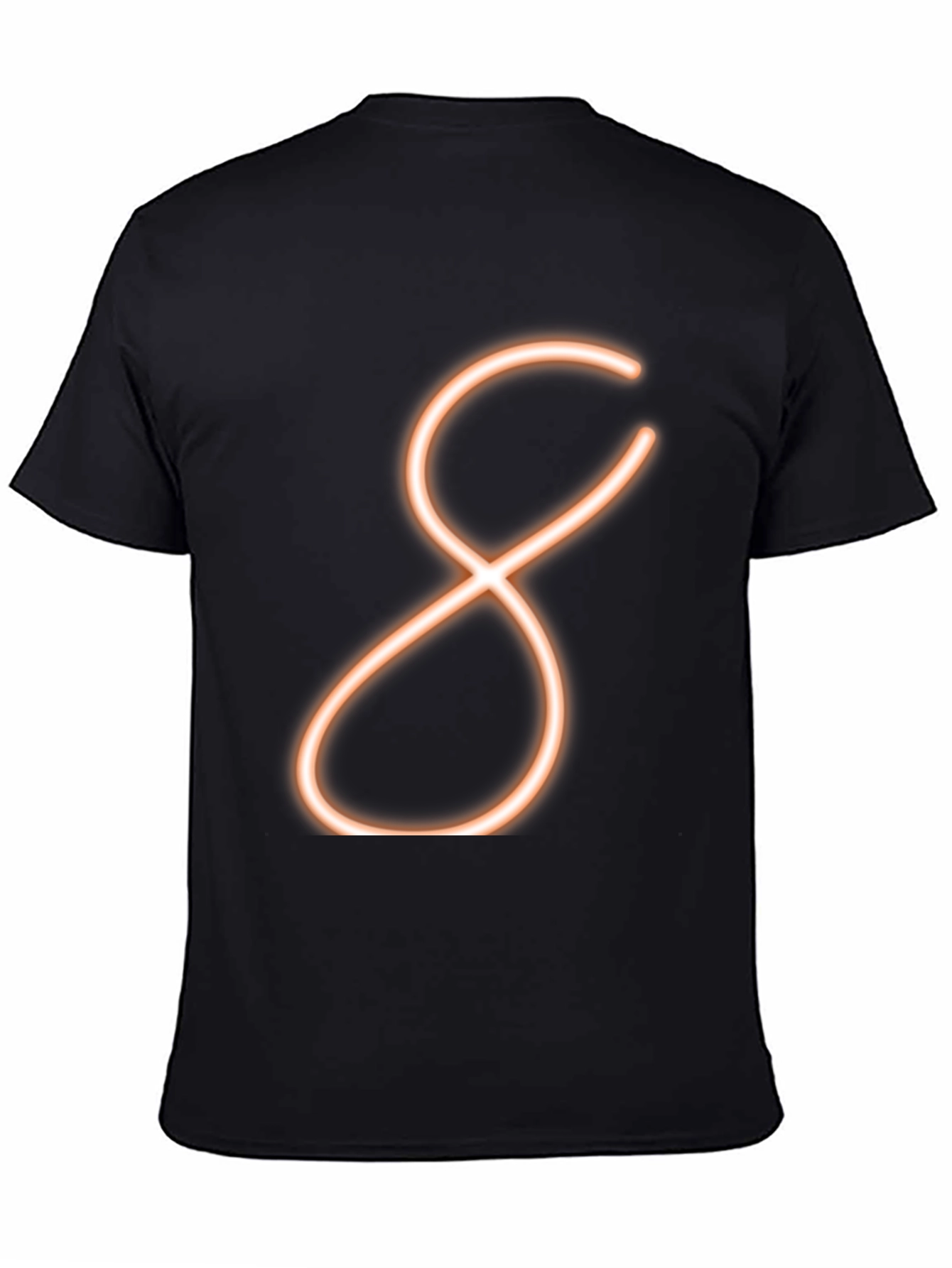 Neon Infinity Symbol Black T-Shirt
