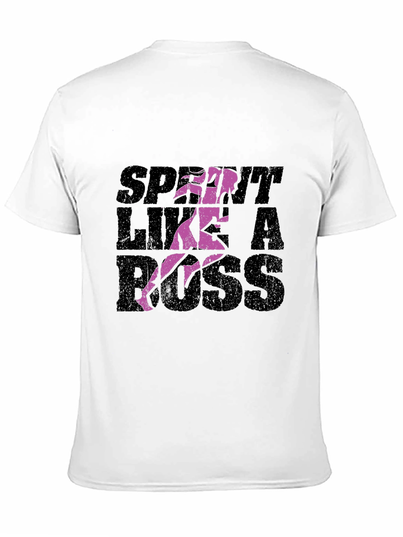 Sprint Like a Boss Graphic T-Shirt - Black