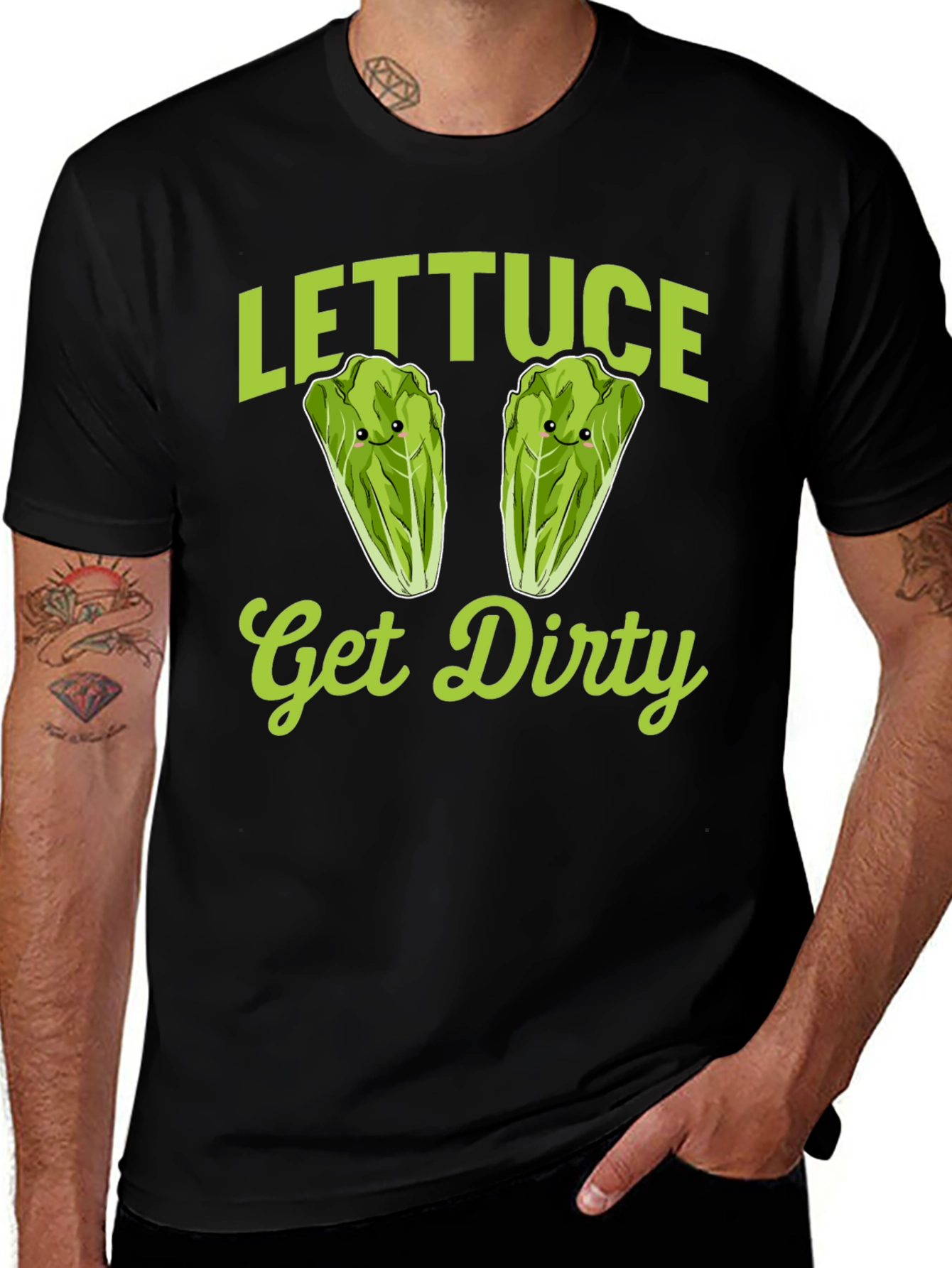 Lettuce Get Dirty T-Shirt - Funny Foodie Tee