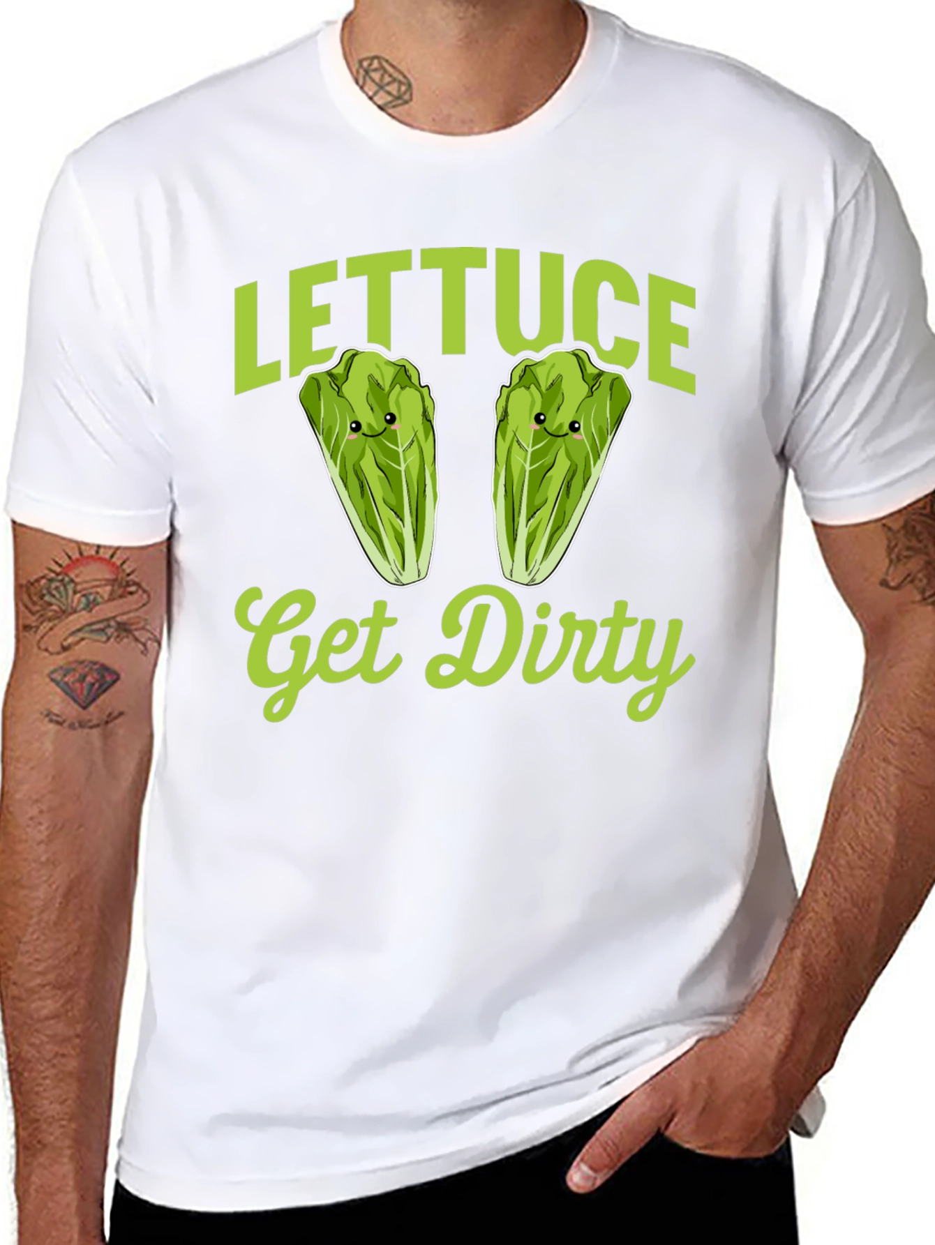 Lettuce Get Dirty T-Shirt - Funny Foodie Tee