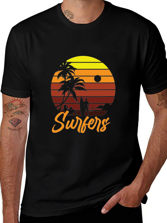Retro Surfers Sunset T-Shirt