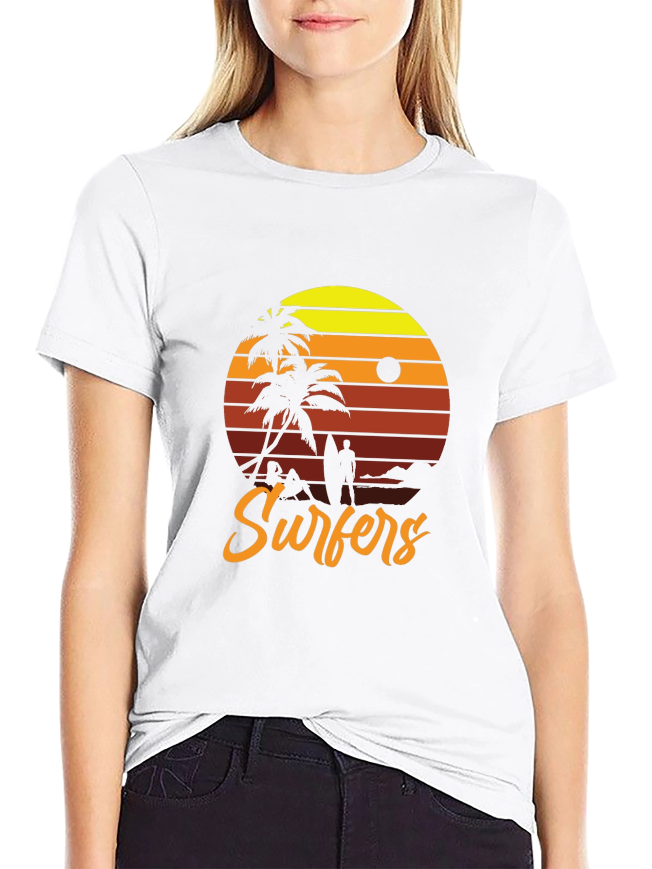 Retro Surfers Sunset T-Shirt
