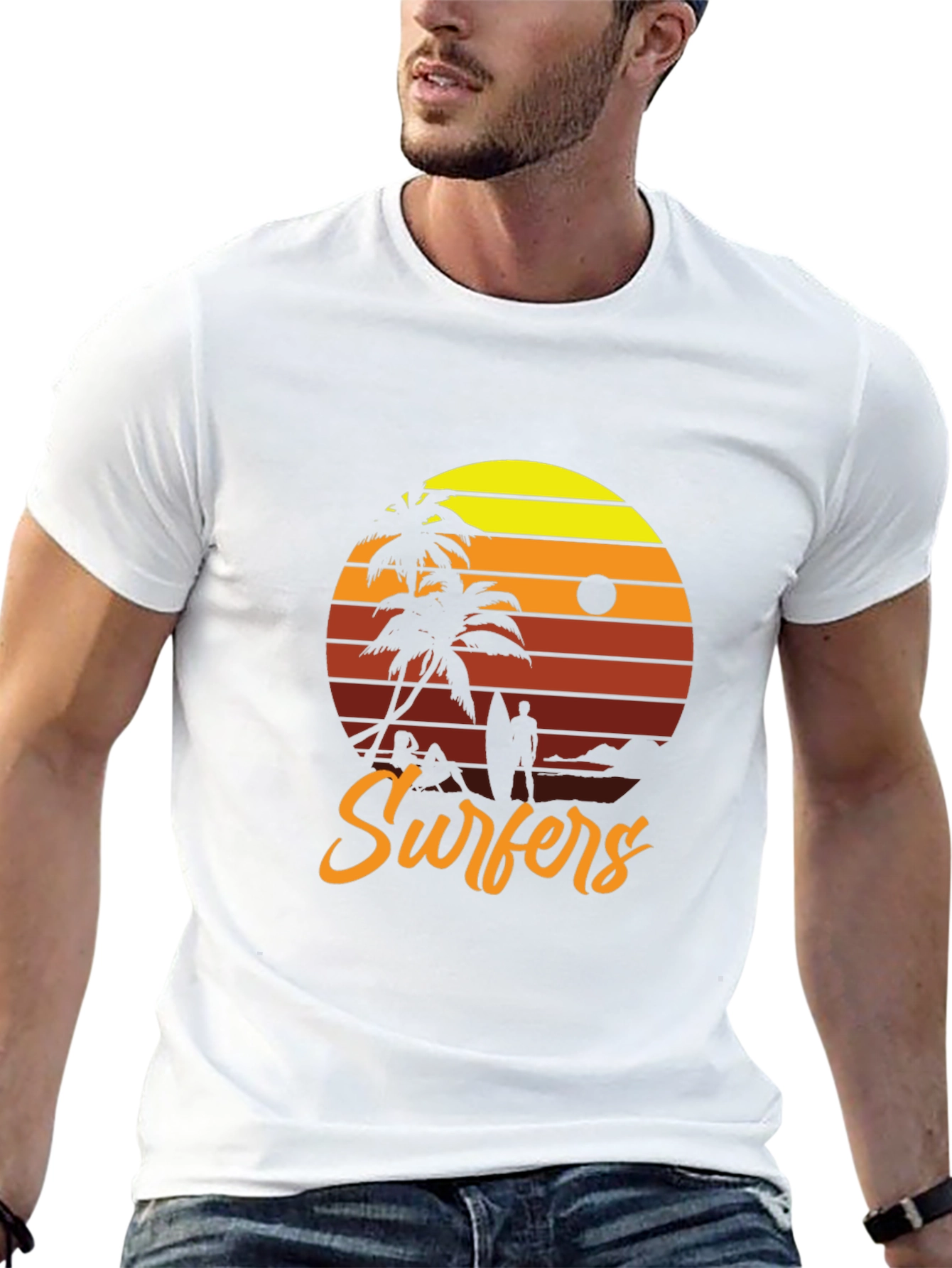 Retro Surfers Sunset T-Shirt