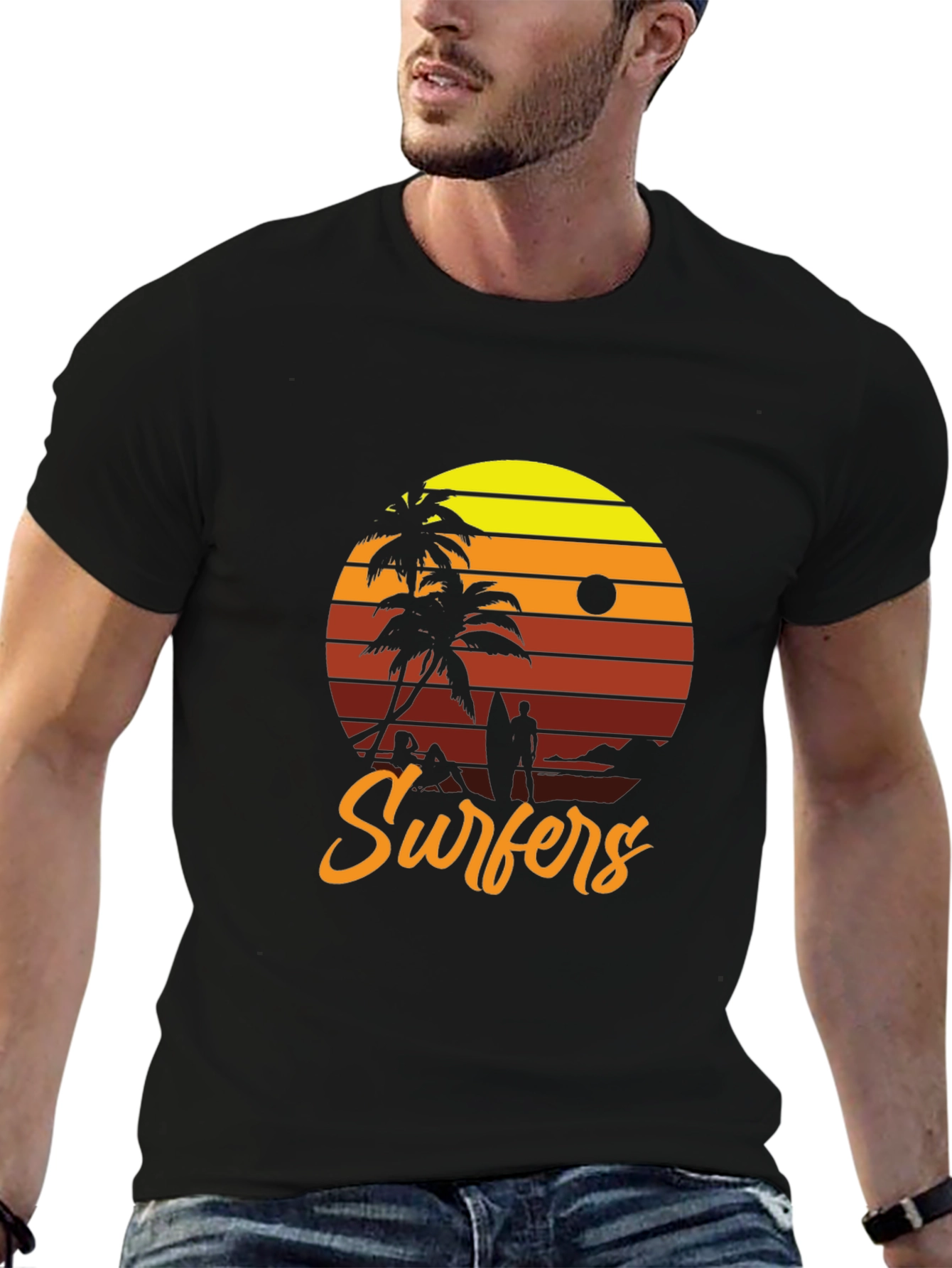 Retro Surfers Sunset T-Shirt