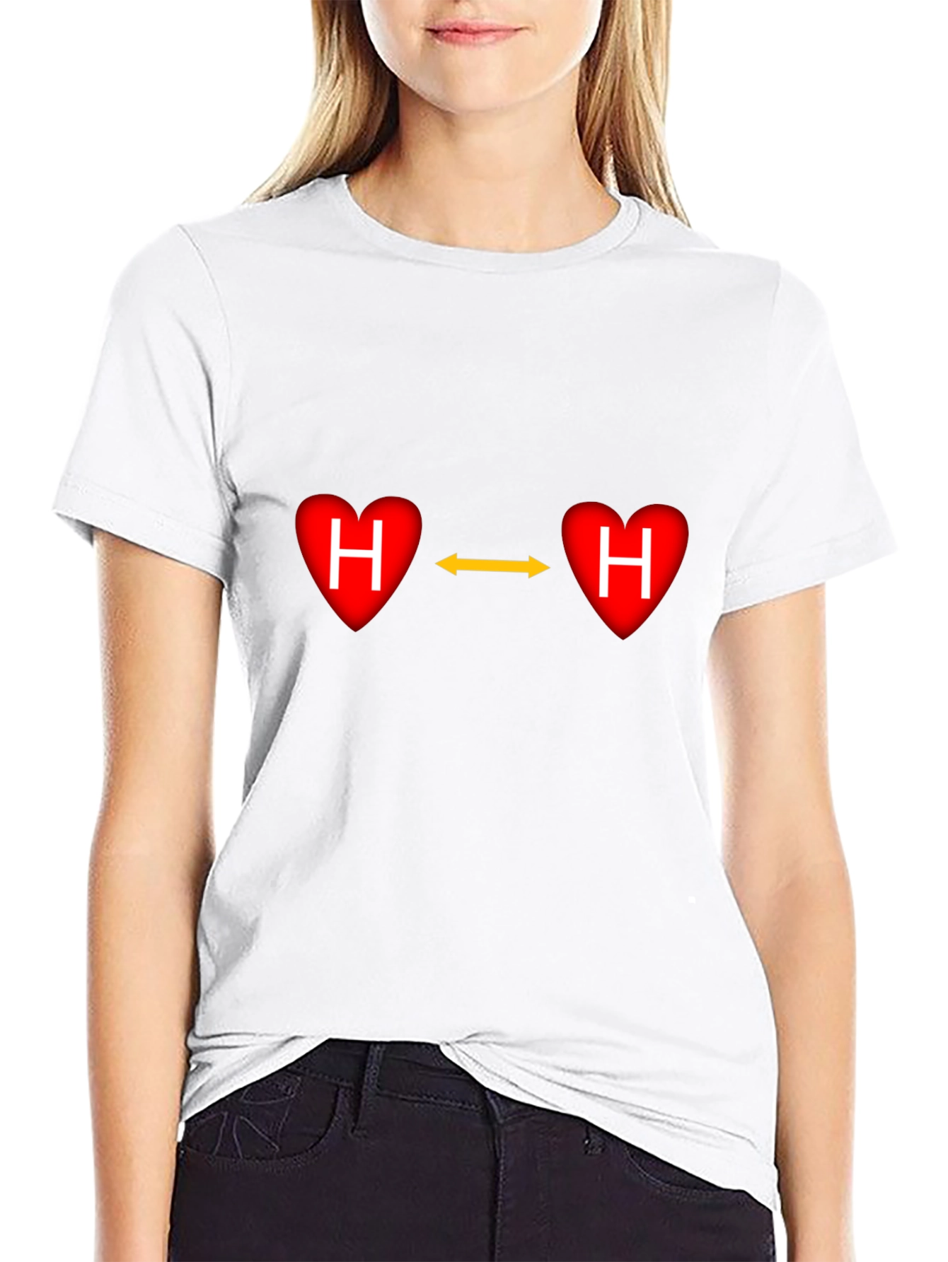 Hydrogen Bond Heart T-Shirt - Love Connection