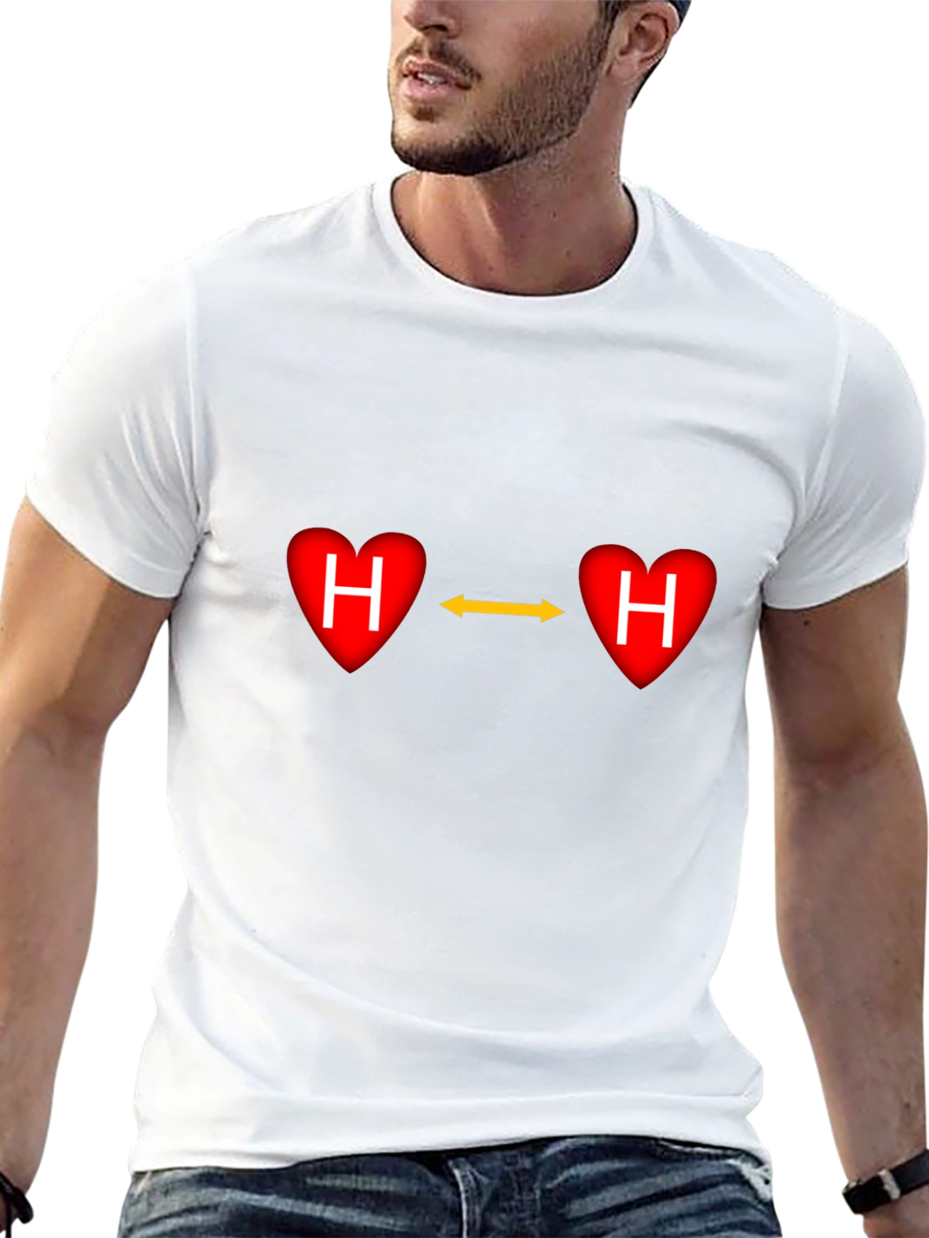 Hydrogen Bond Heart T-Shirt - Love Connection