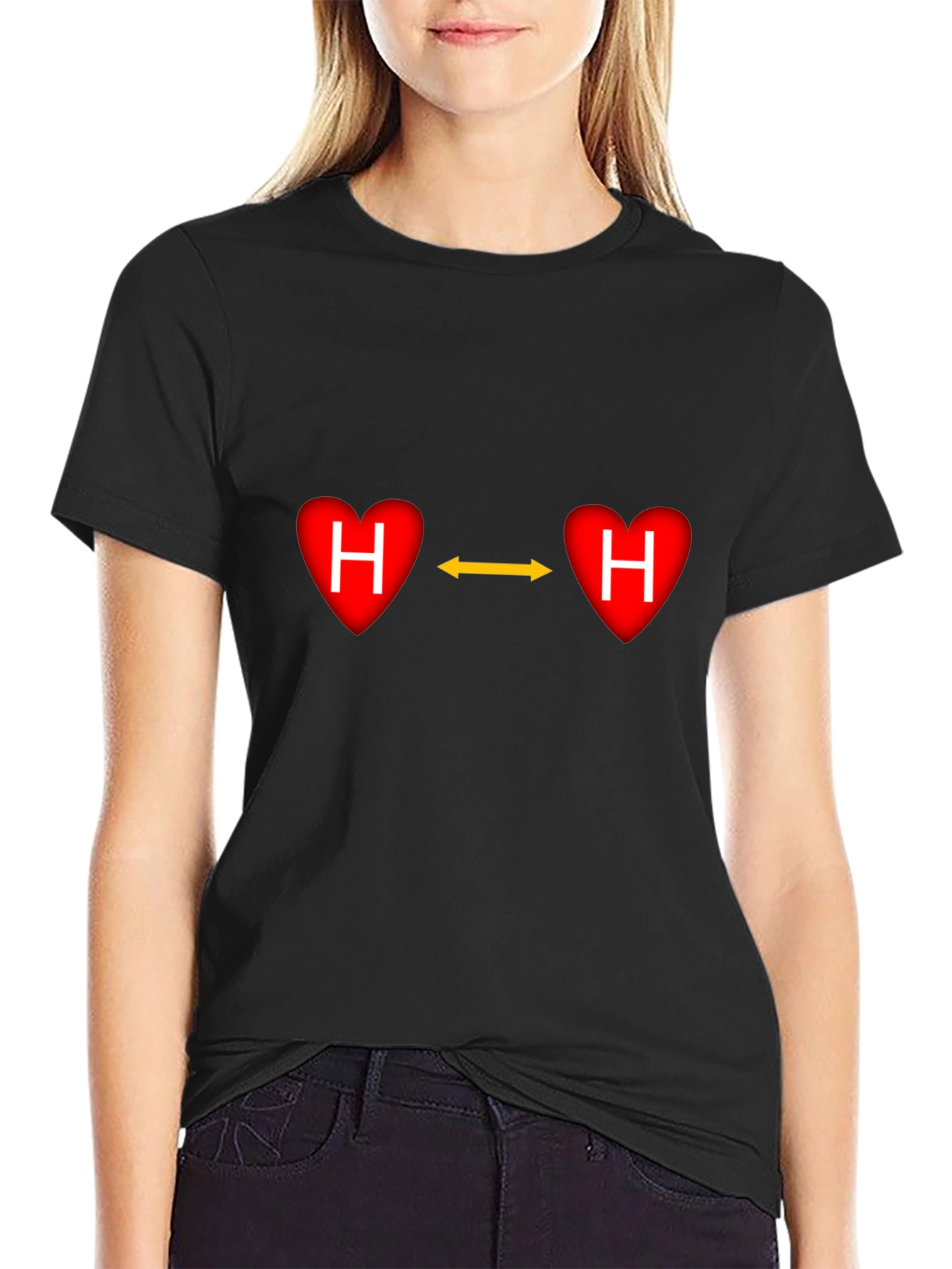 Hydrogen Bond Heart T-Shirt - Love Connection
