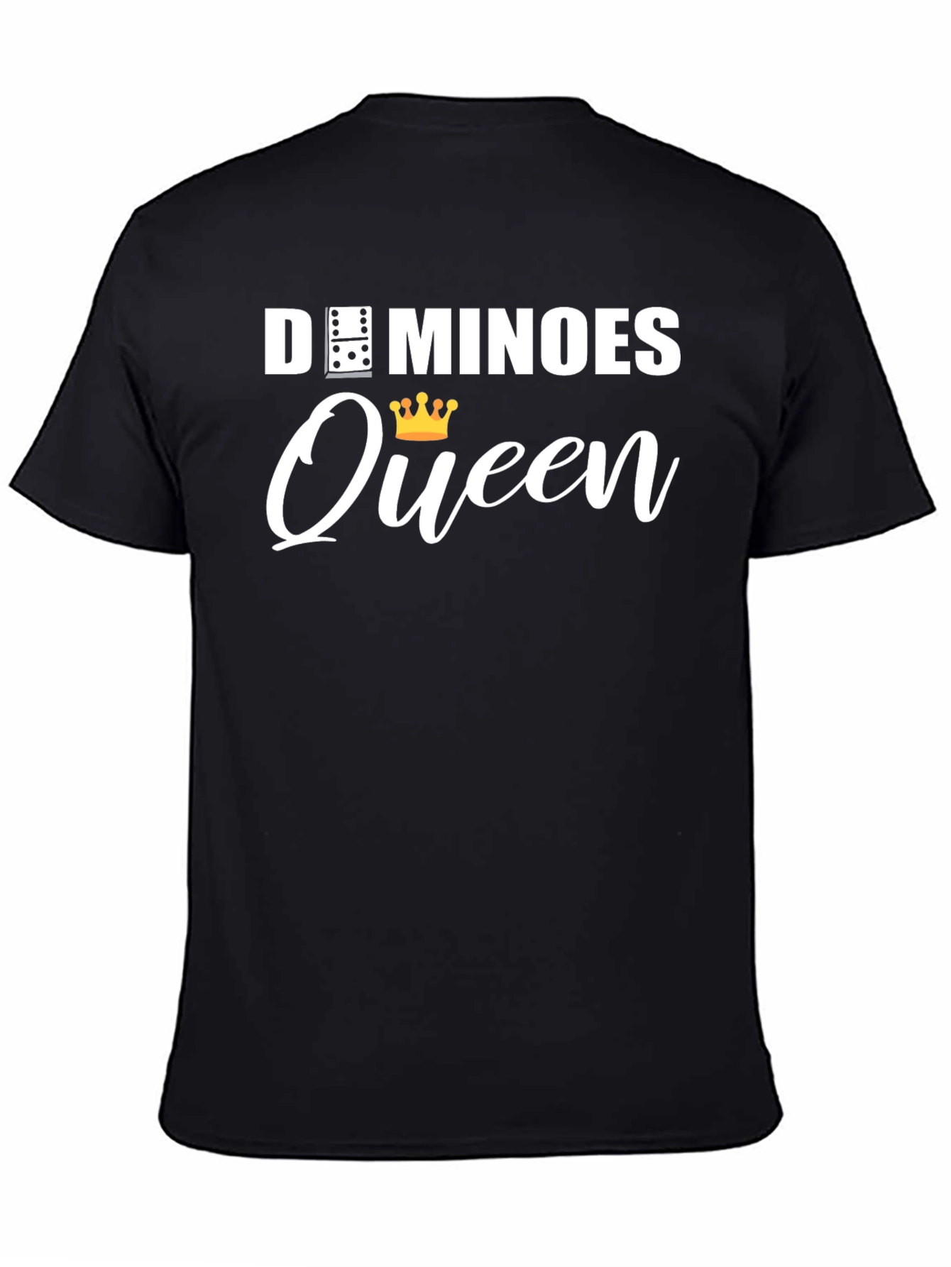 Dominoes Queen Black T-Shirt