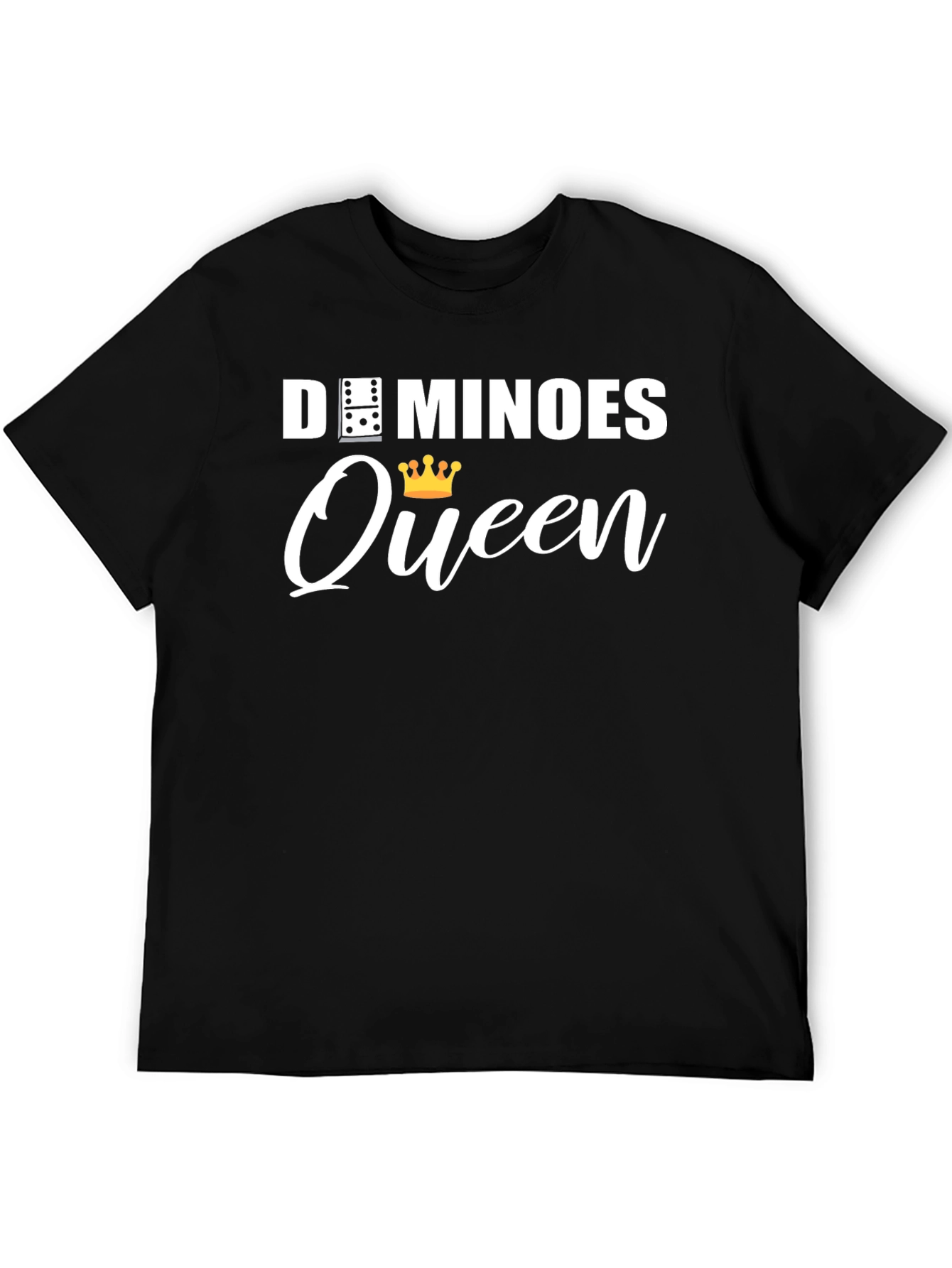 Dominoes Queen Black T-Shirt