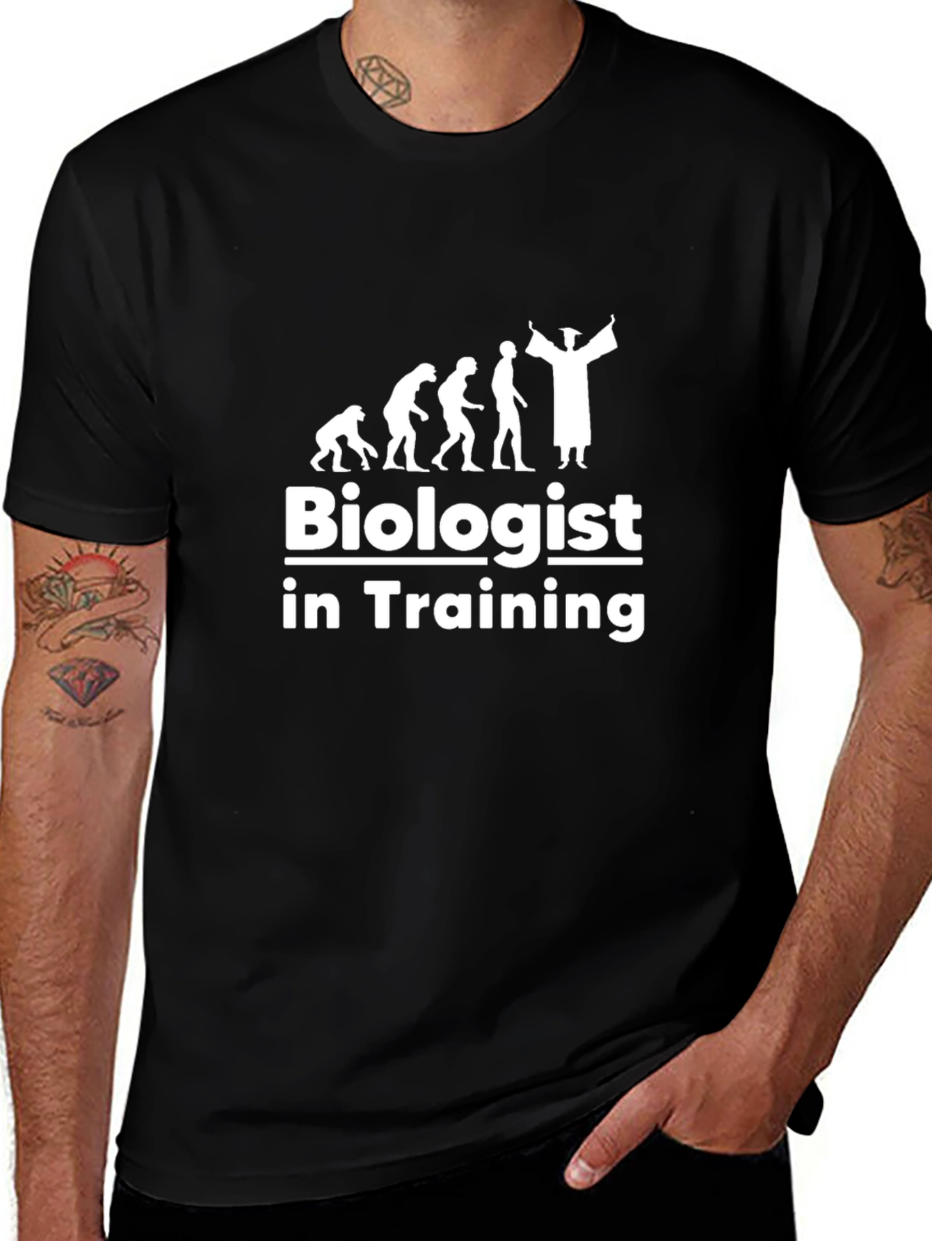 Biologist in Training Black T-Shirt
