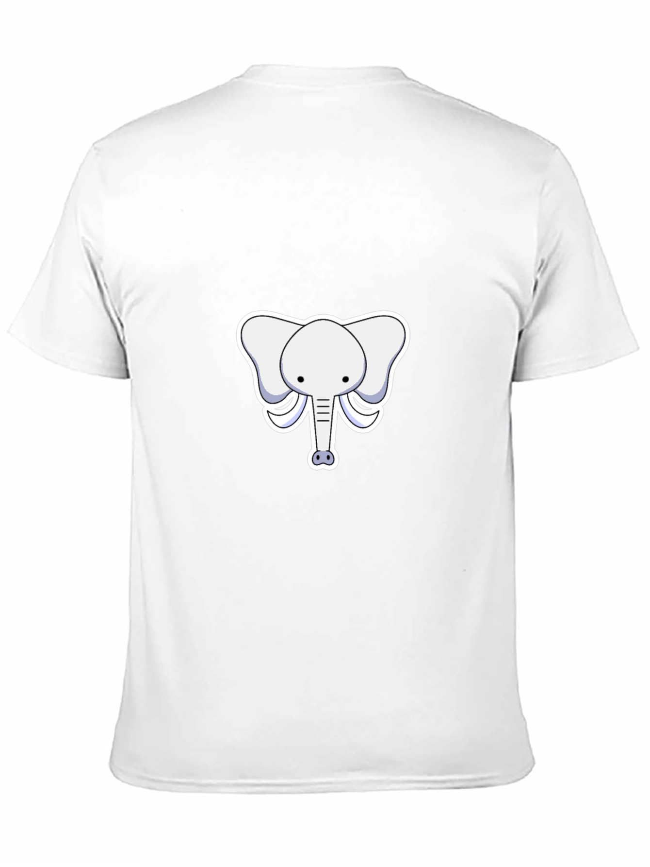 Cute Elephant Graphic Tee - Black