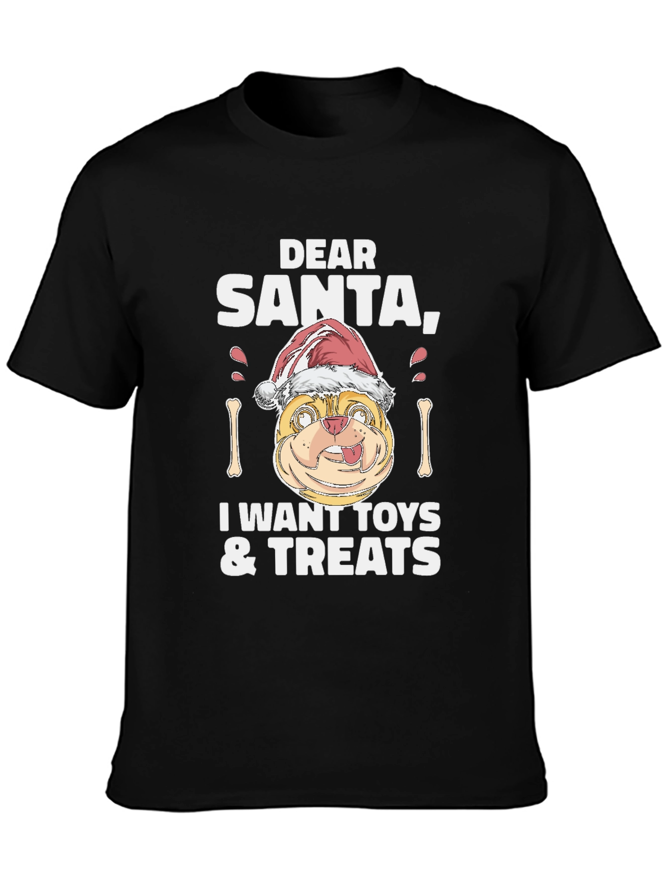 Dear Santa Pug T-Shirt