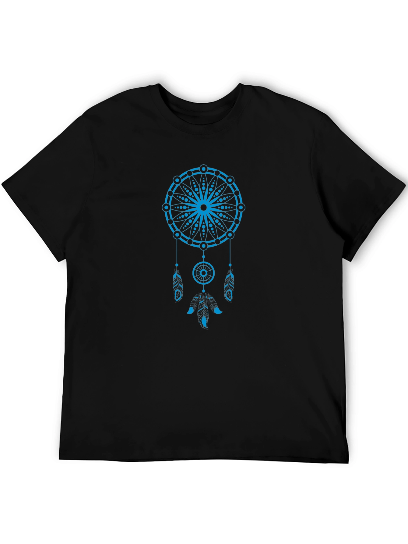 Dreamcatcher Graphic Tee - Soft Black Cotton Blend