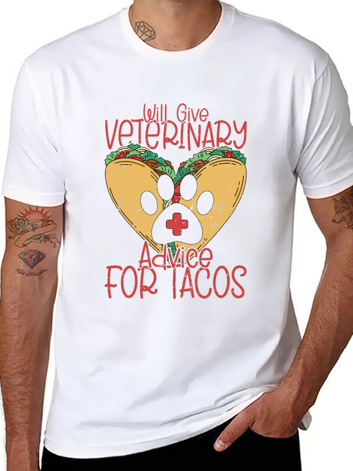 Veterinary Advice for Tacos Funny T-Shirt