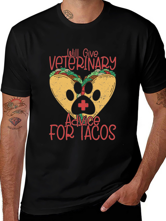 Veterinary Advice for Tacos Funny T-Shirt