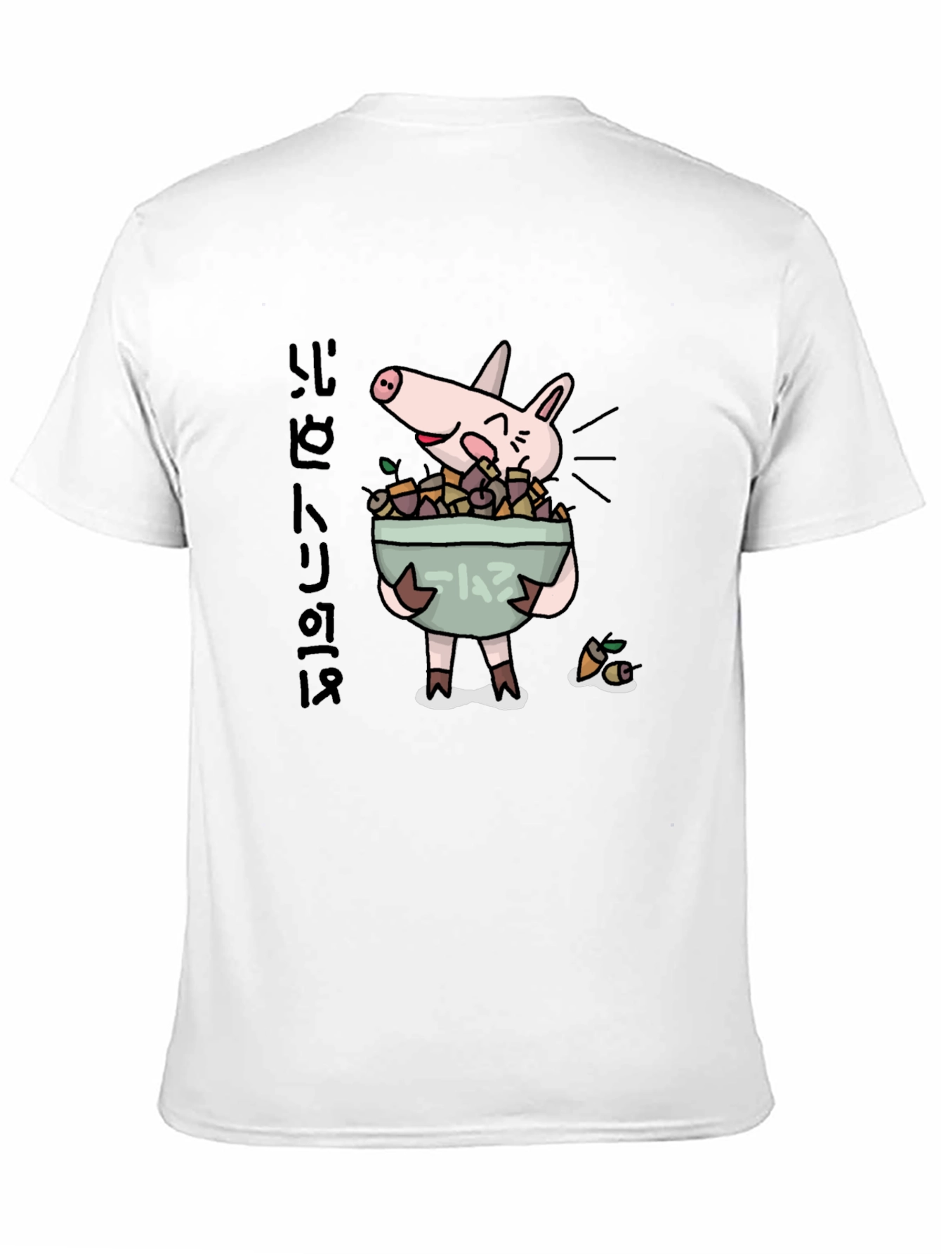 Funny Pig Ramen Graphic T-Shirt