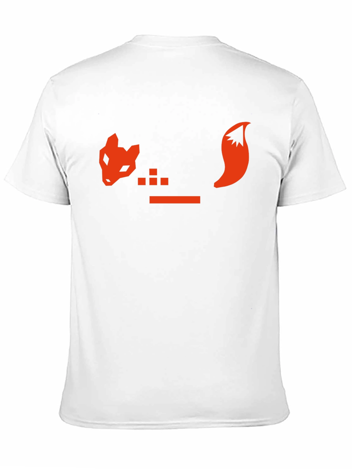 Geometric Fox Graphic T-Shirt - Black