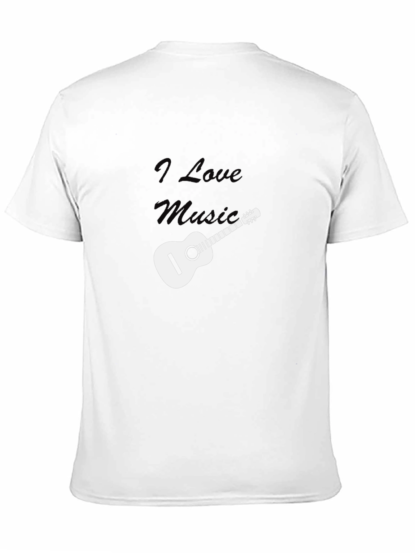 I Love Music Guitar T-Shirt