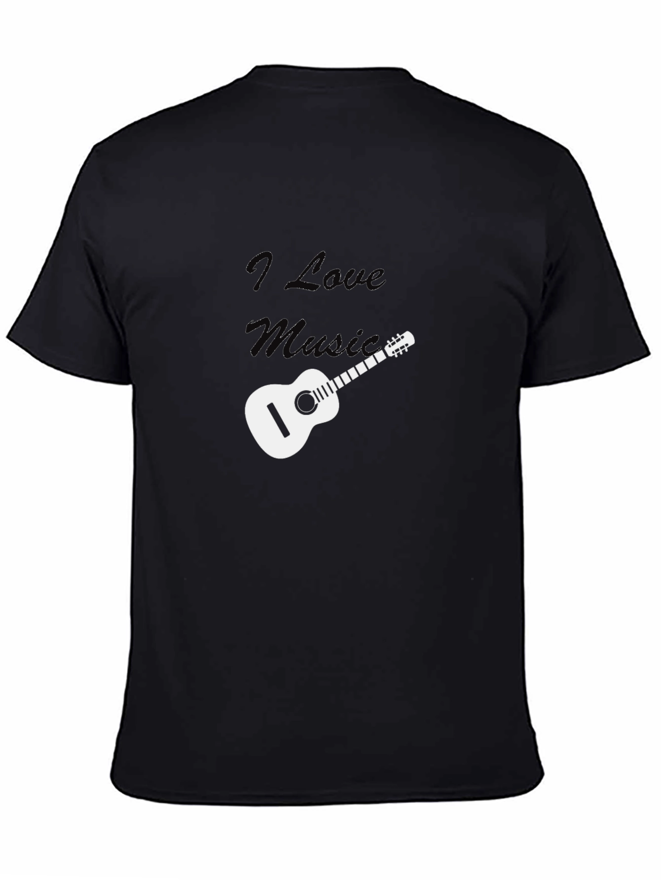 I Love Music Guitar T-Shirt