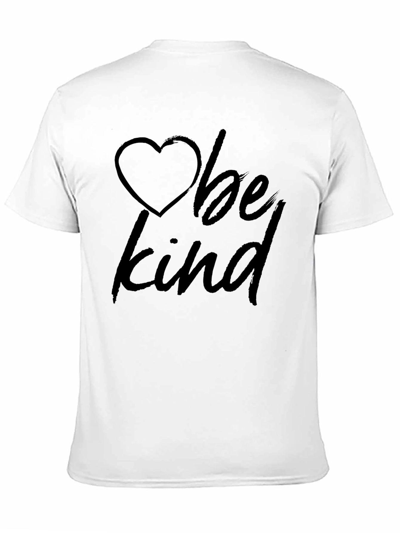 Be Kind Heart Graphic Tee -  Classic Crew Neck