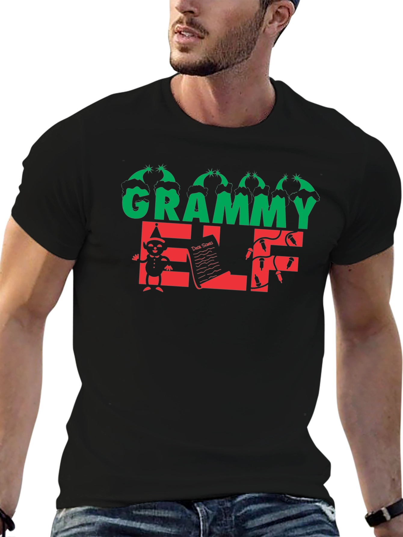 Grammy Elf Christmas Holiday T-Shirt