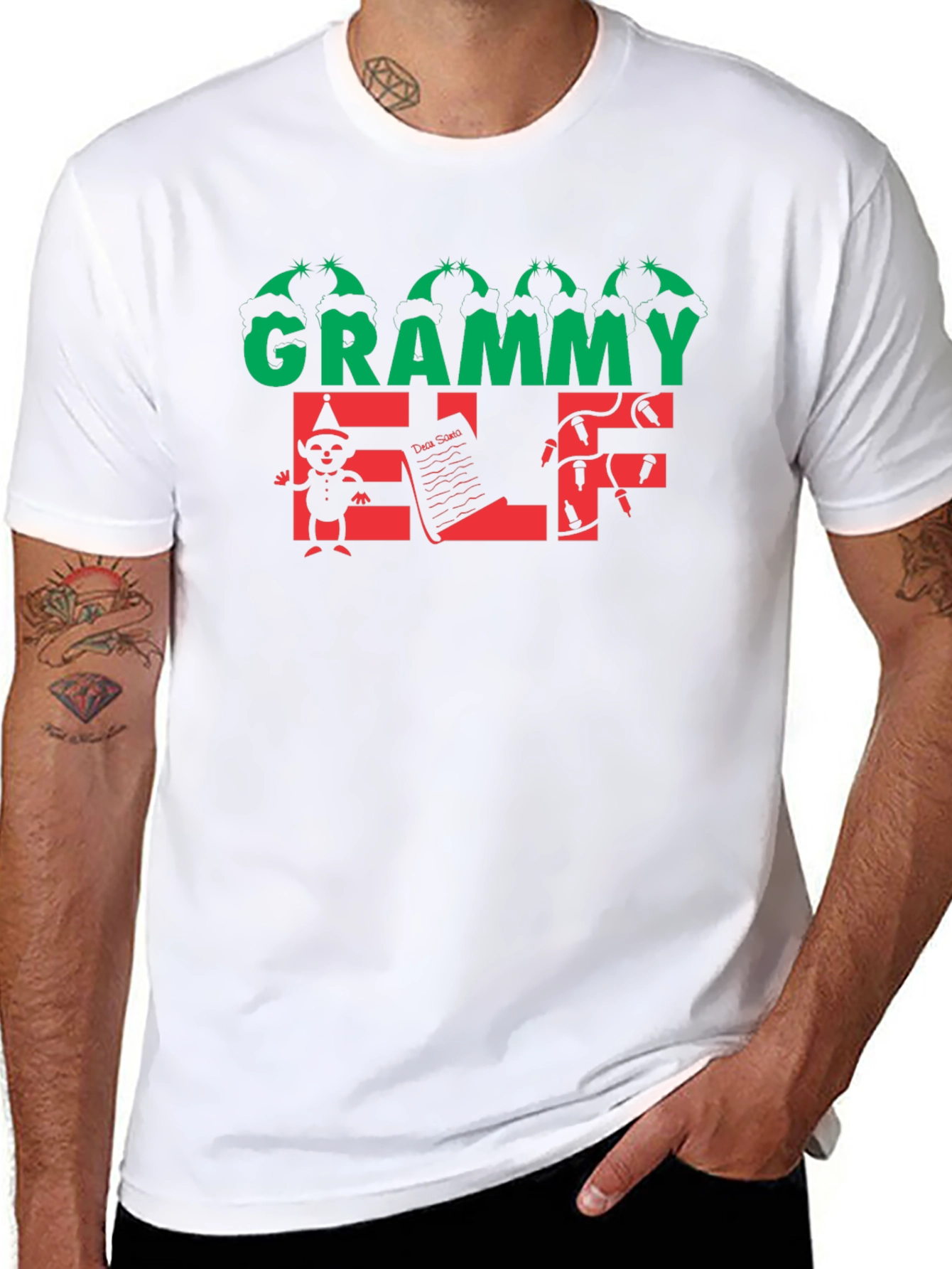Grammy Elf Christmas Holiday T-Shirt