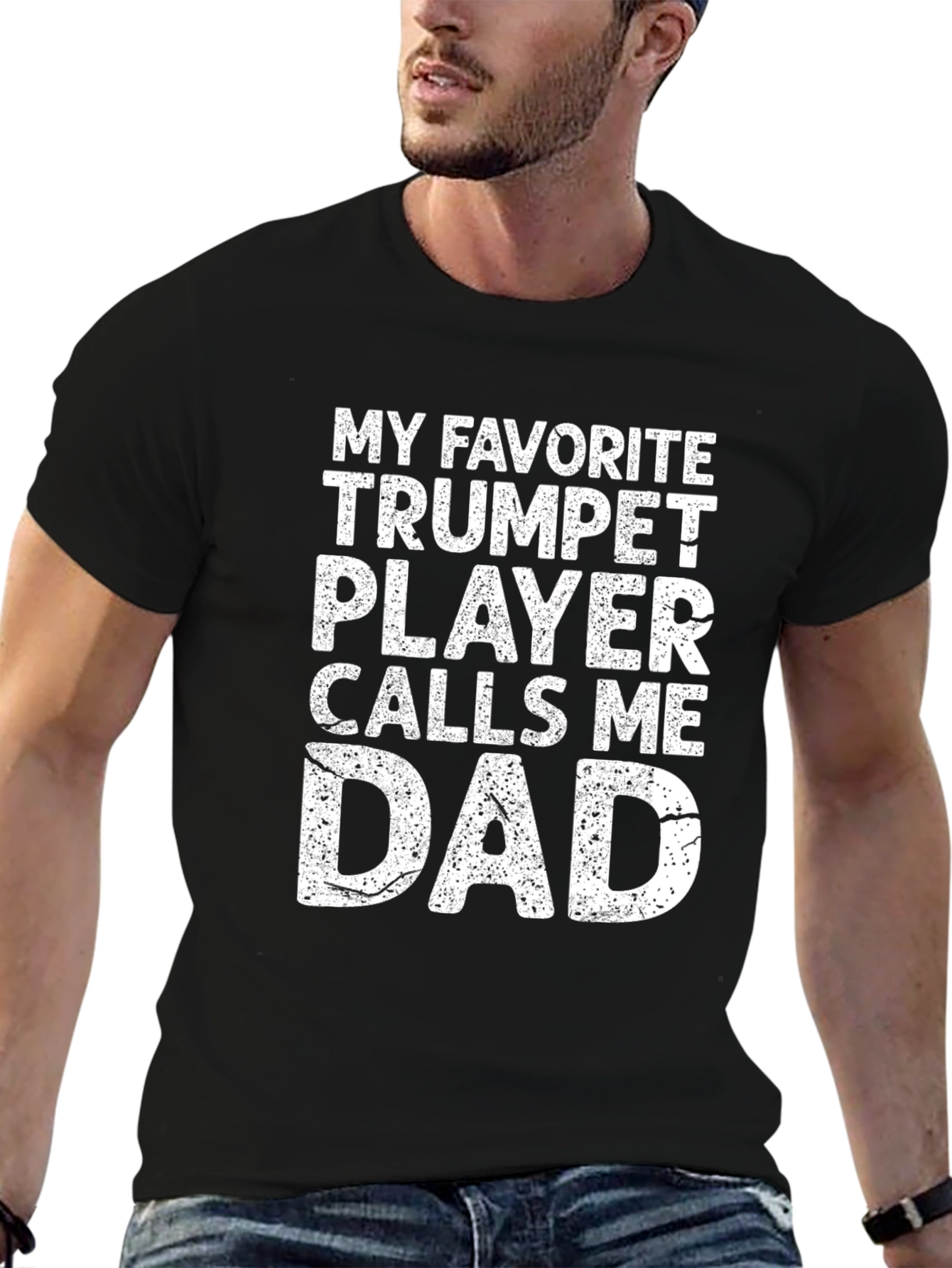 Trumpet Player Dad T-Shirt - Musician Fathers Day Gift
