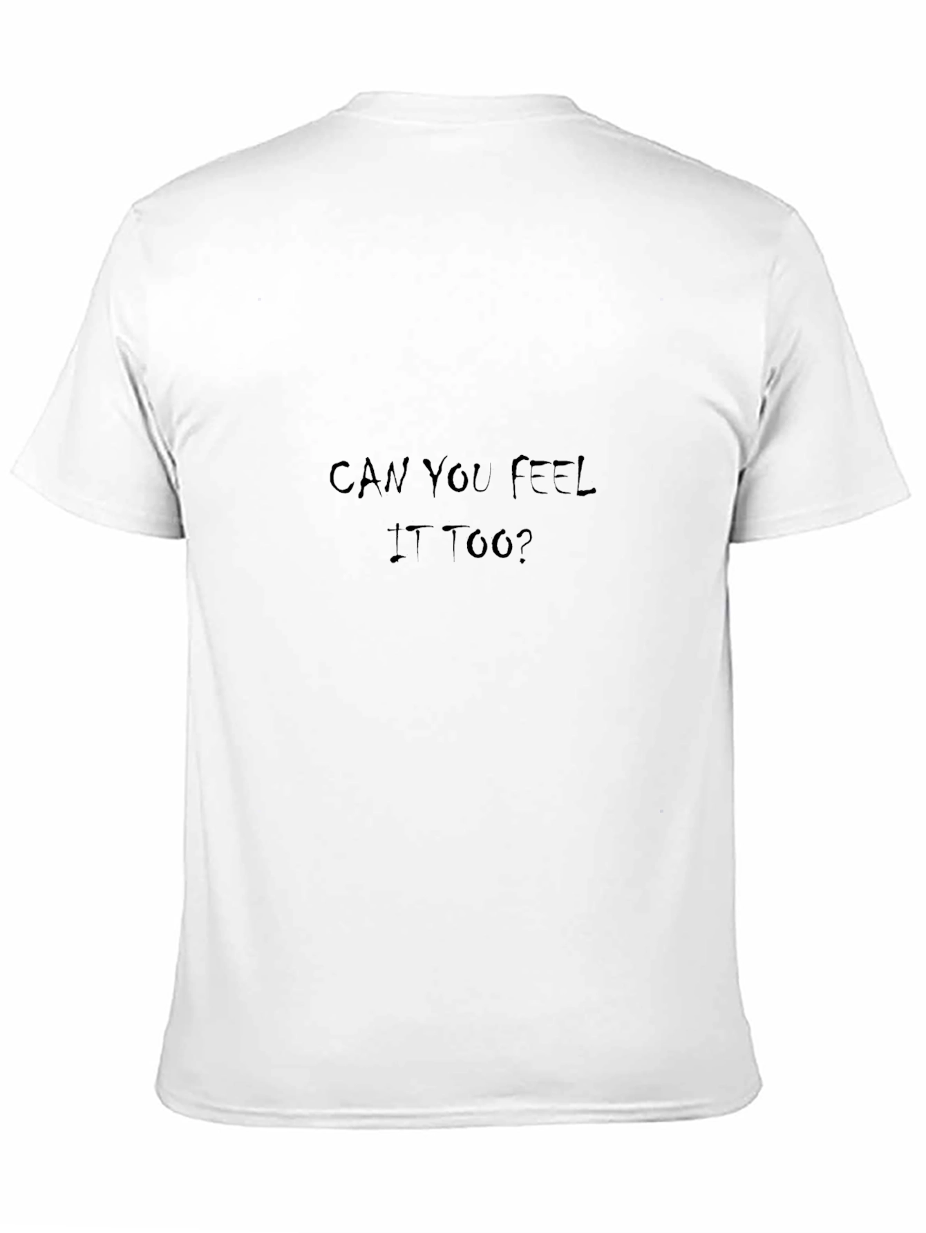 Can You Feel It Too? Black Graphic Tee