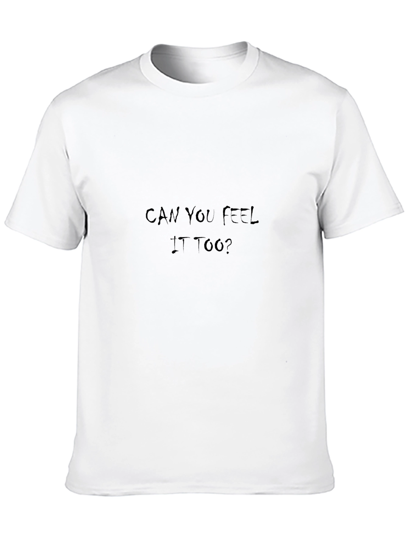 Can You Feel It Too? Black Graphic Tee