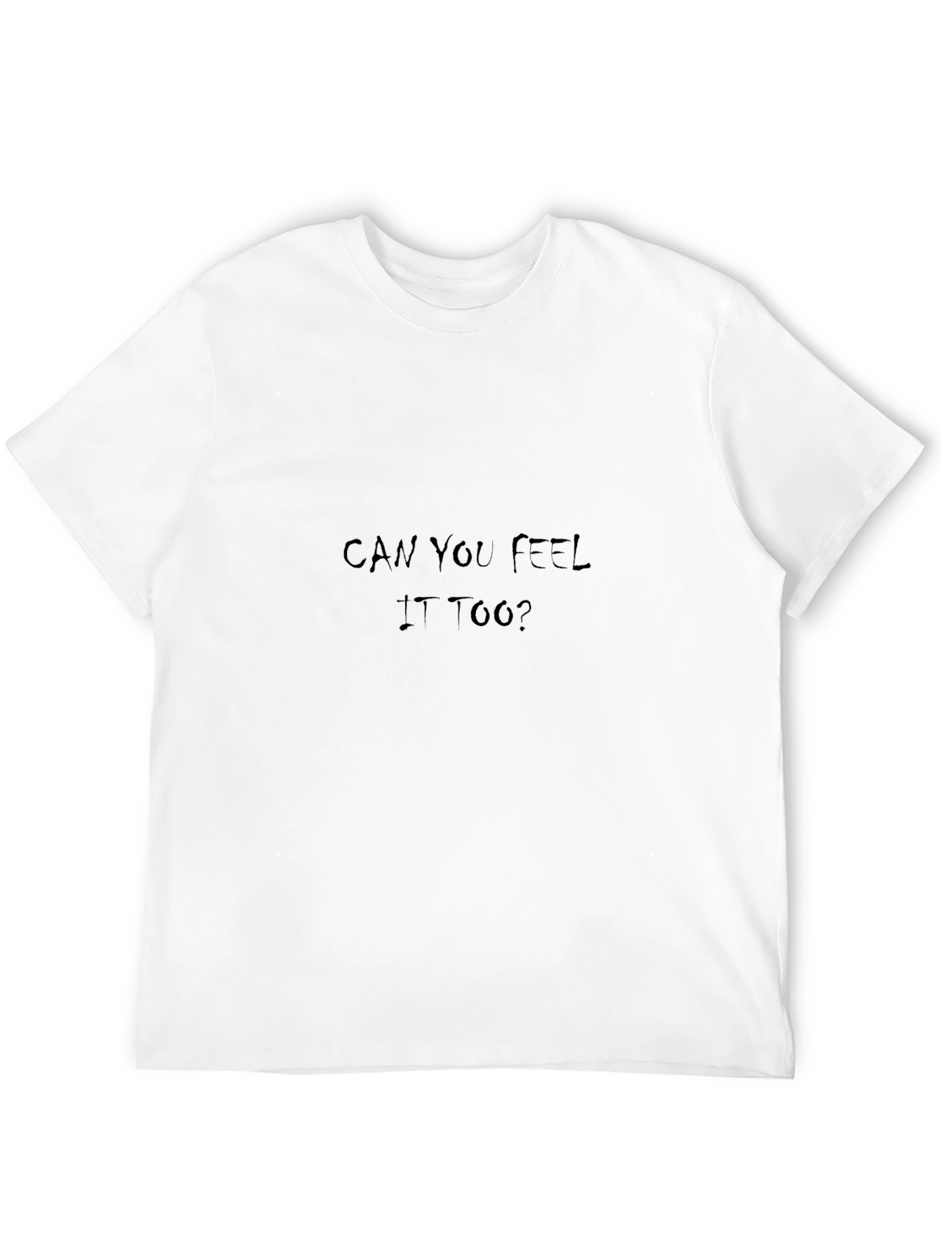 Can You Feel It Too? Black Graphic Tee