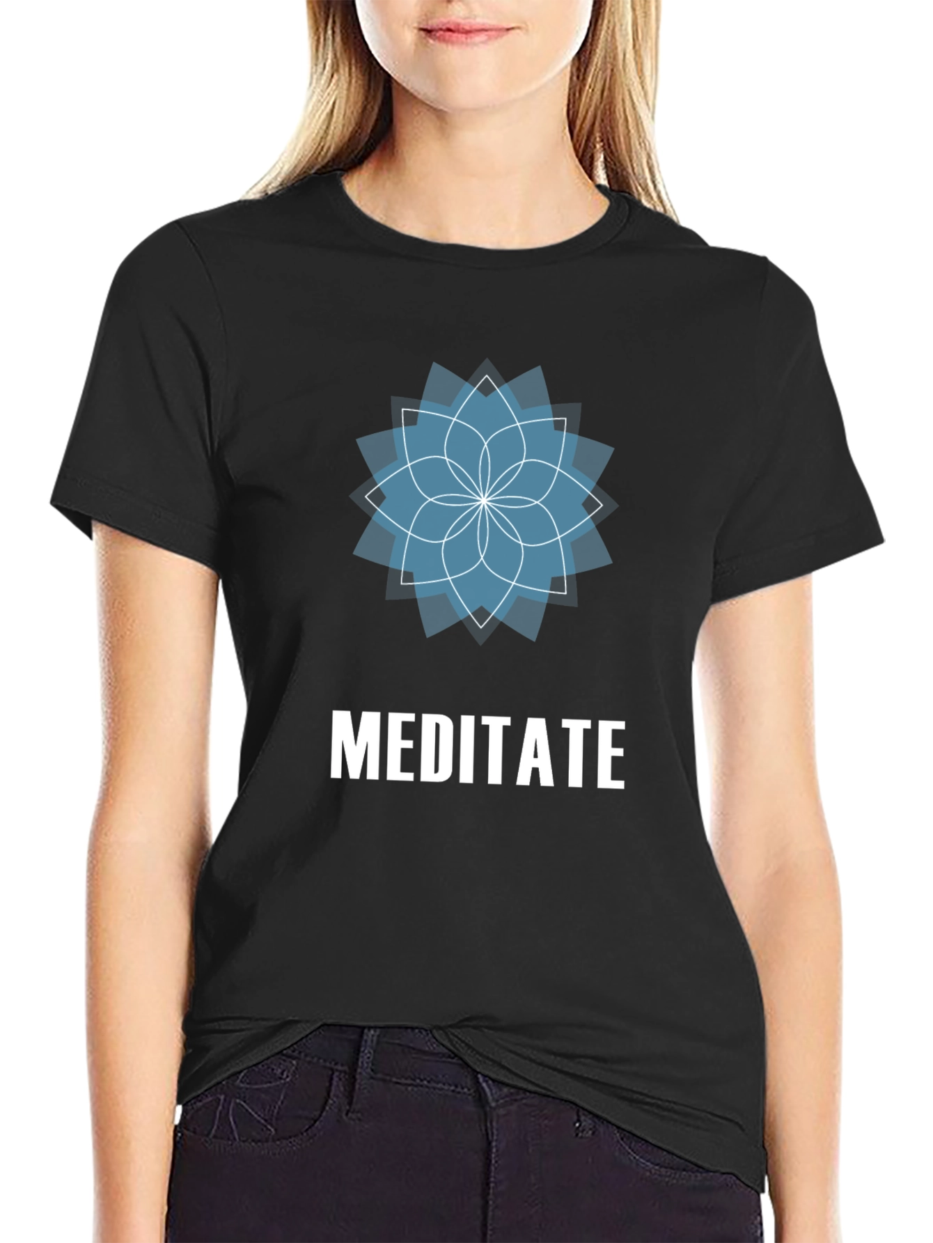 Meditate Graphic Tee - Relax & Find Your Zen