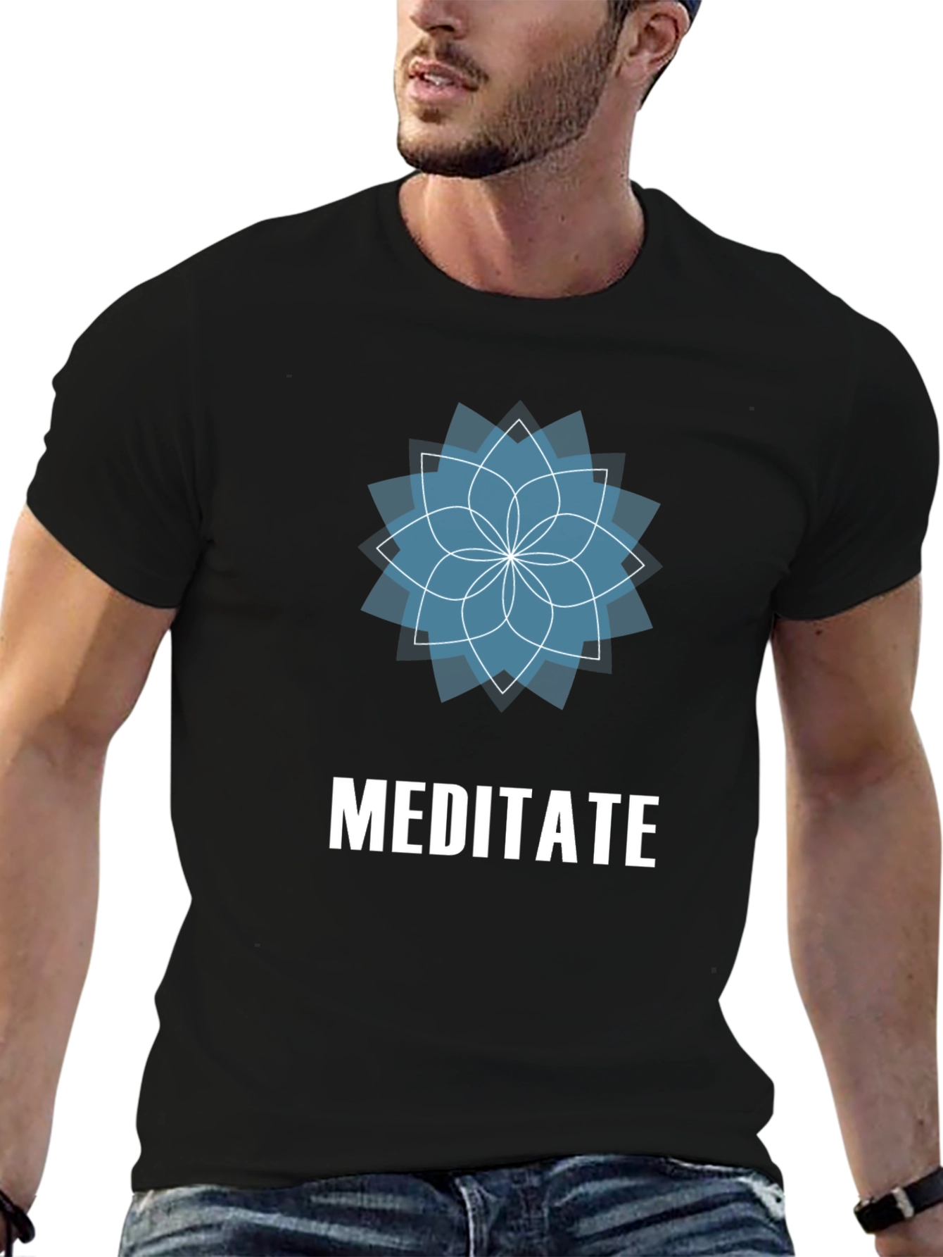 Meditate Graphic Tee - Relax & Find Your Zen