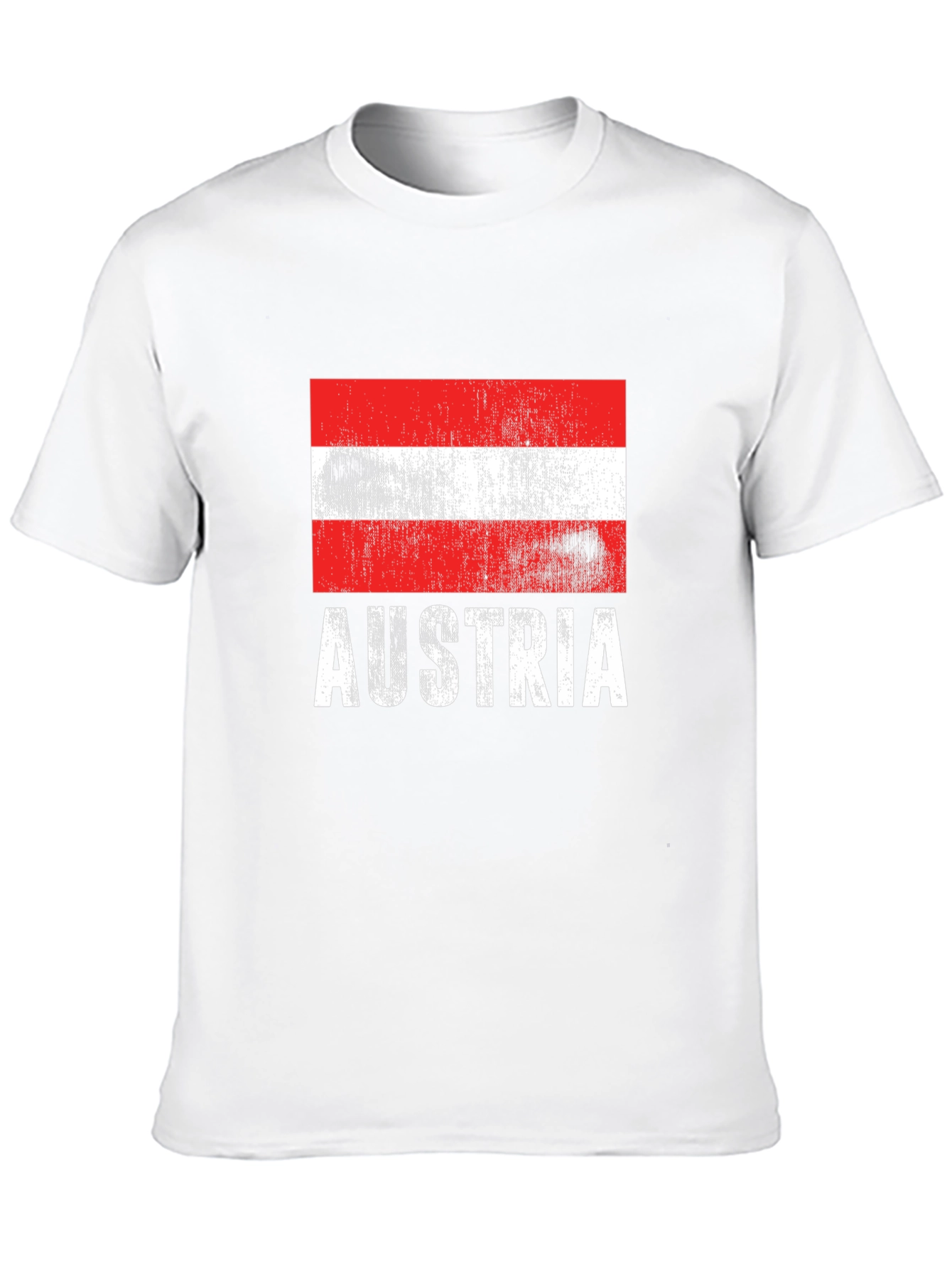 Austria Flag T-Shirt Distressed Graphic Tee