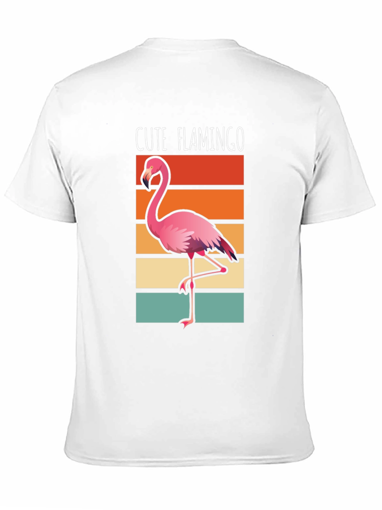 Cute Flamingo Retro Style T-Shirt