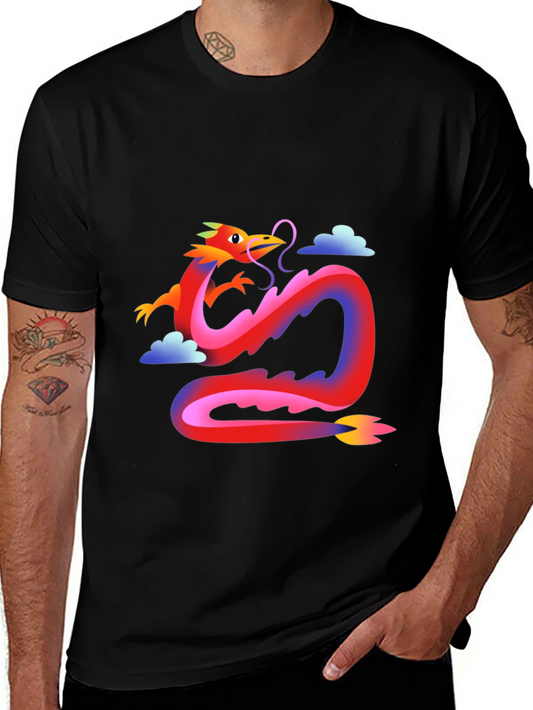 Dragon Graphic Tee - Stylish Casual Wear