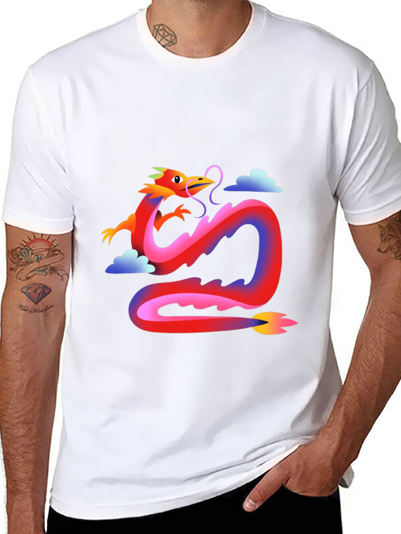 Dragon Graphic Tee - Stylish Casual Wear