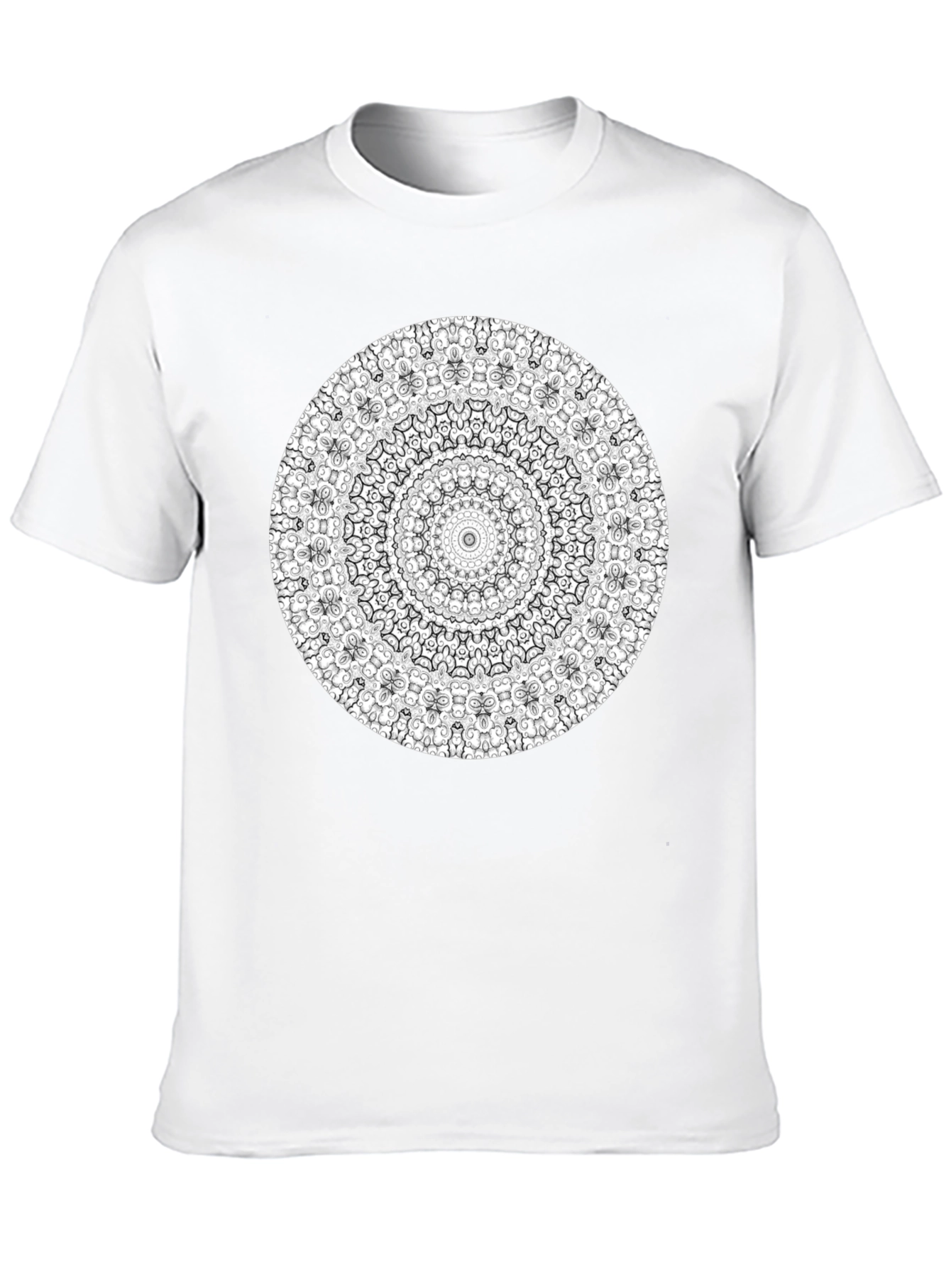Mandala Graphic T-Shirt - Artistic Black Tee