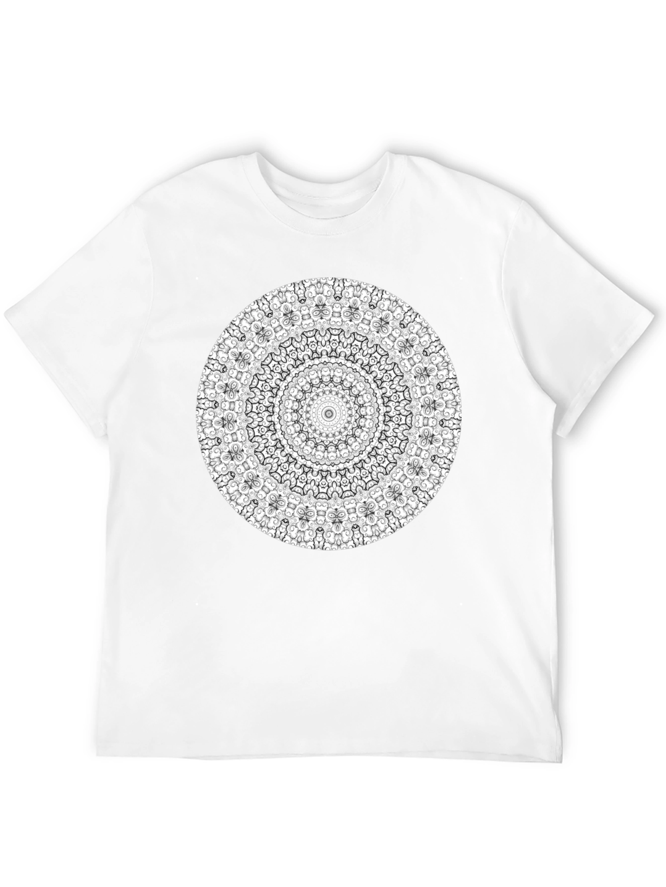 Mandala Graphic T-Shirt - Artistic Black Tee