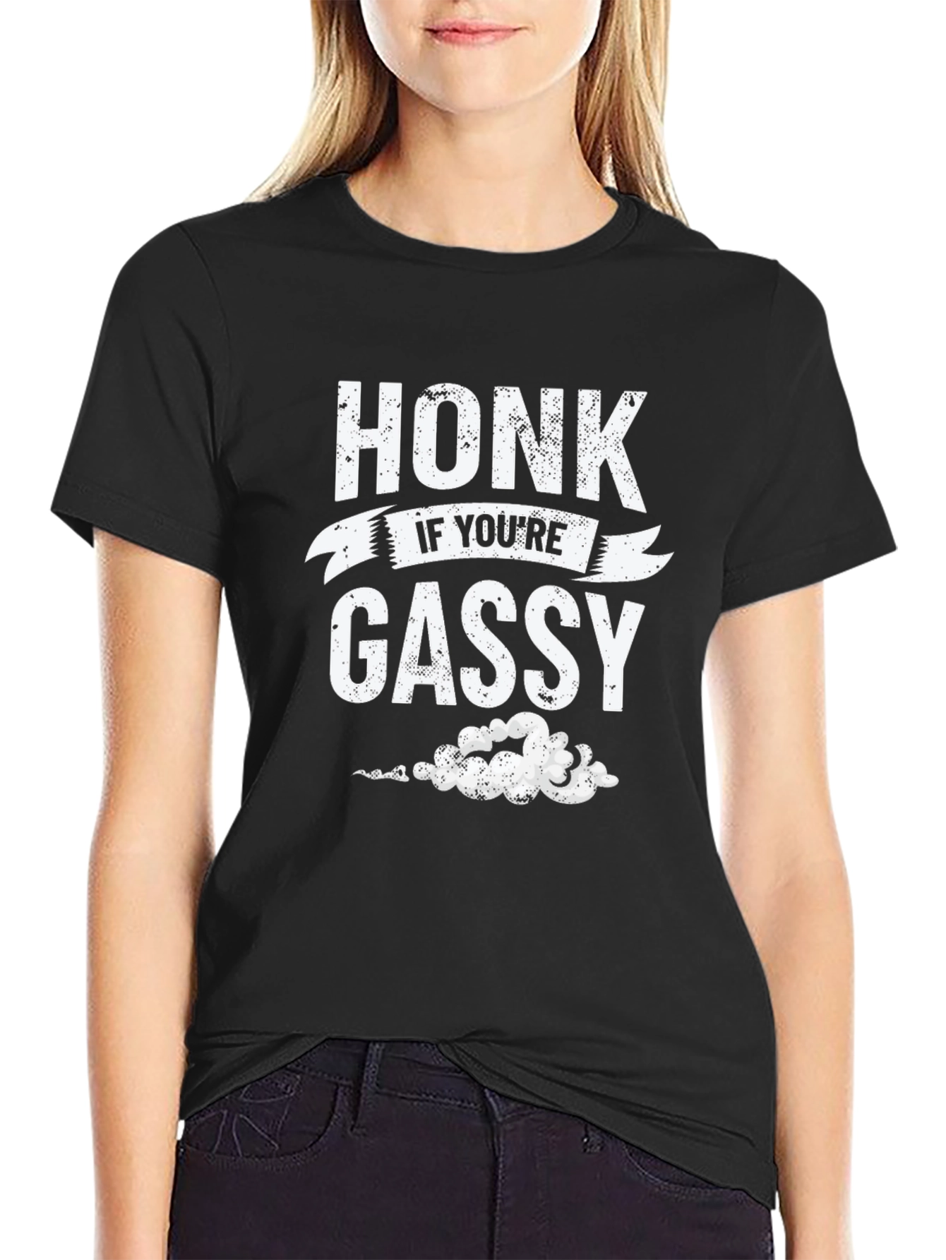 Honk If Youre Gassy Funny Graphic T-Shirt