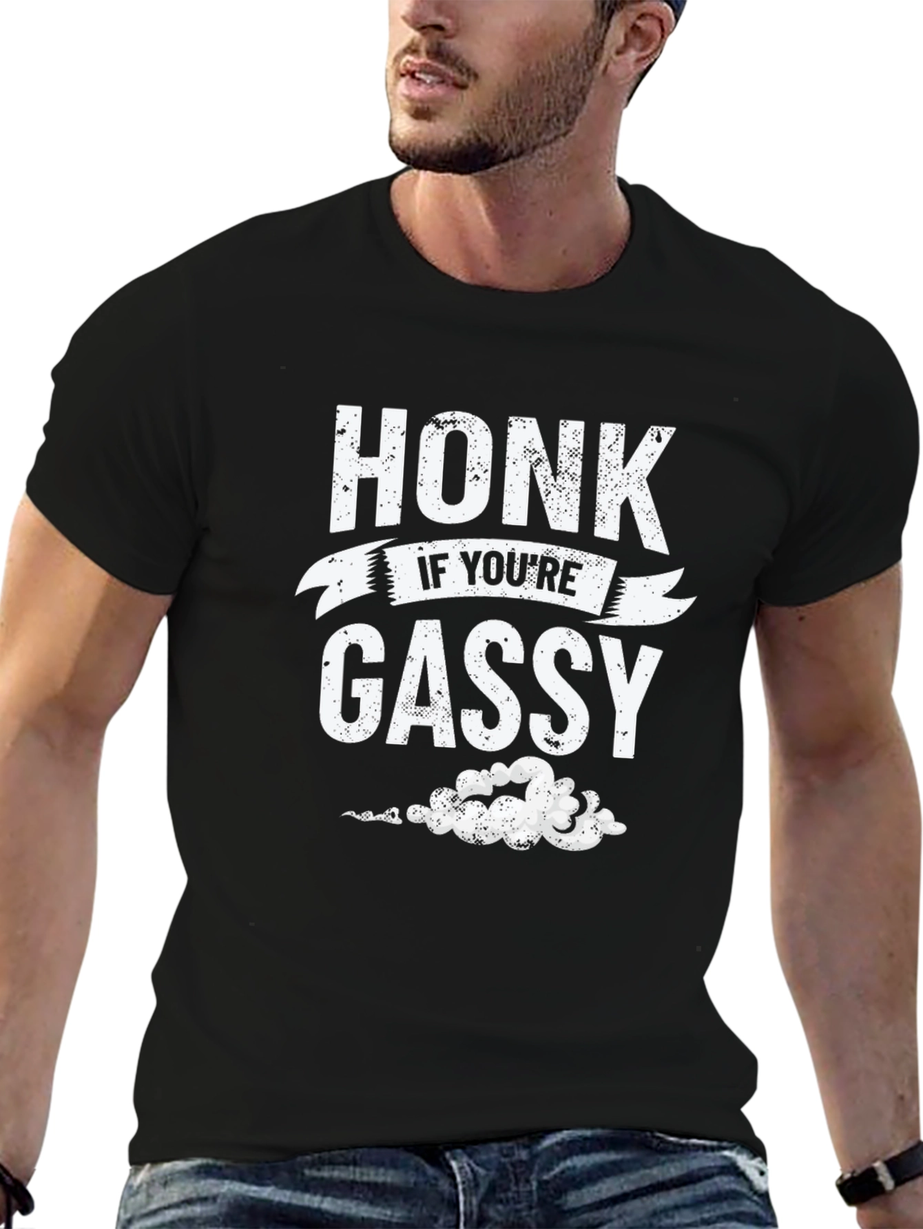 Honk If Youre Gassy Funny Graphic T-Shirt