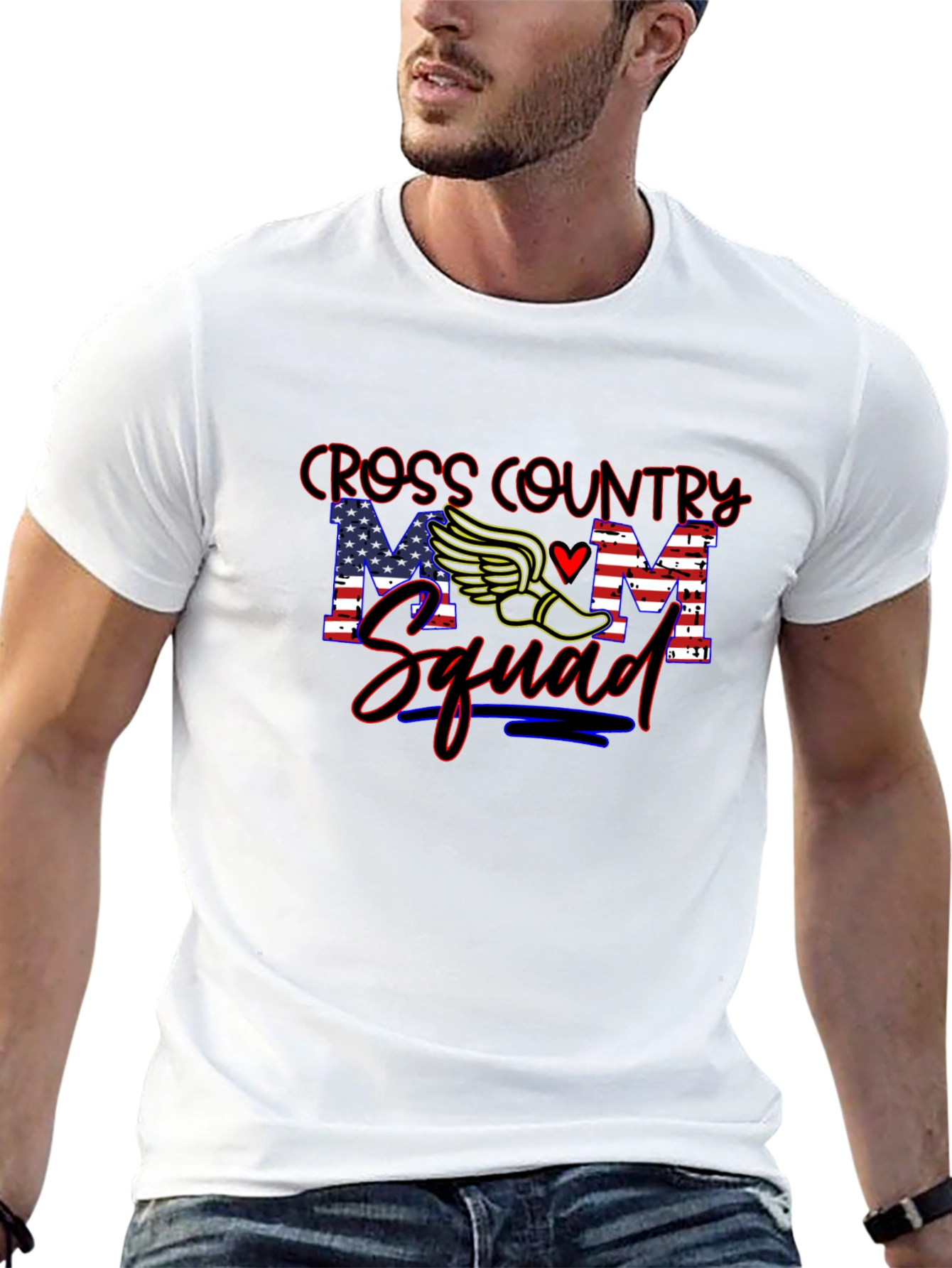 Cross Country Mom Squad Graphic T-Shirt