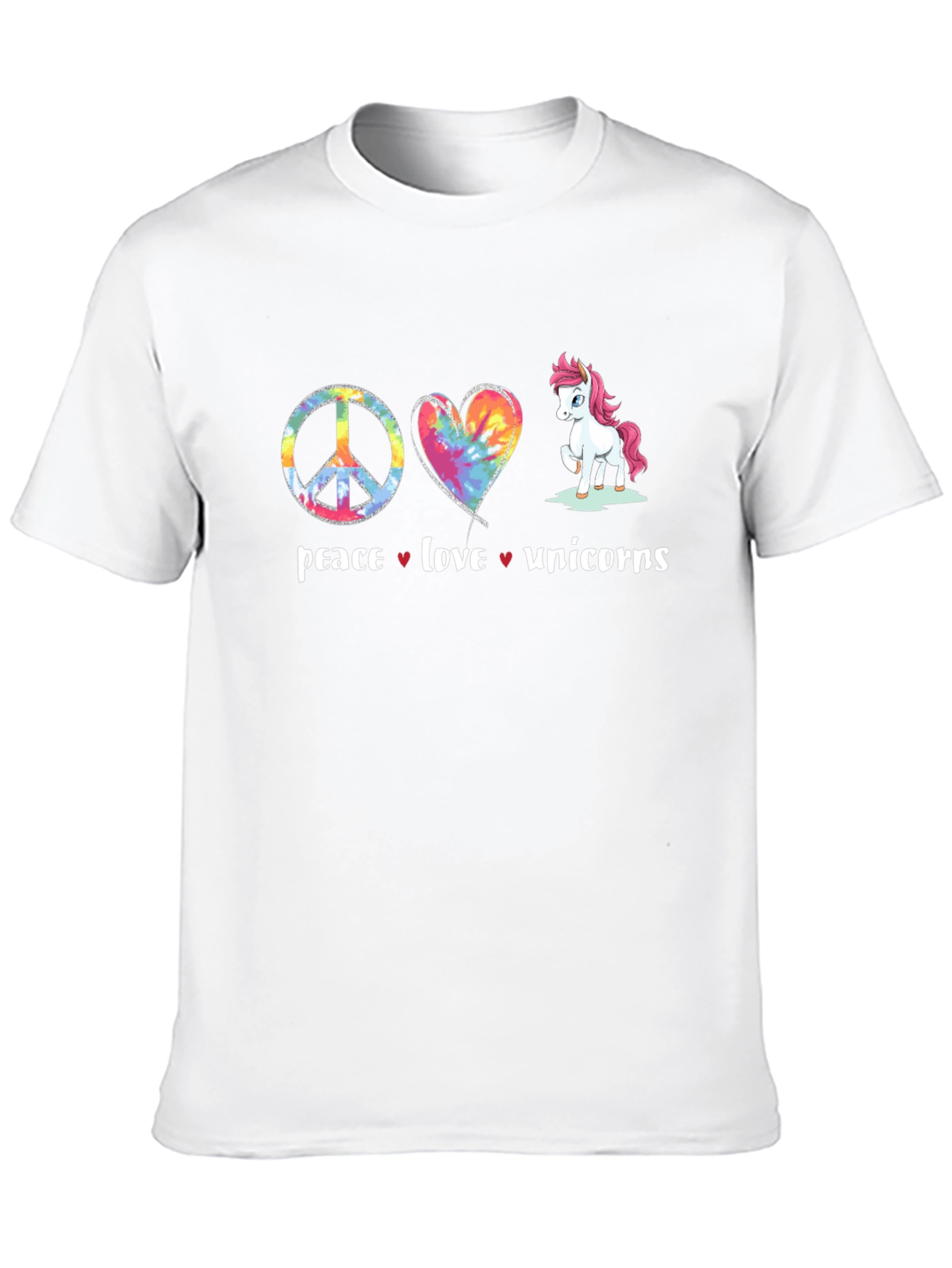 Peace Love Unicorns Graphic Tee