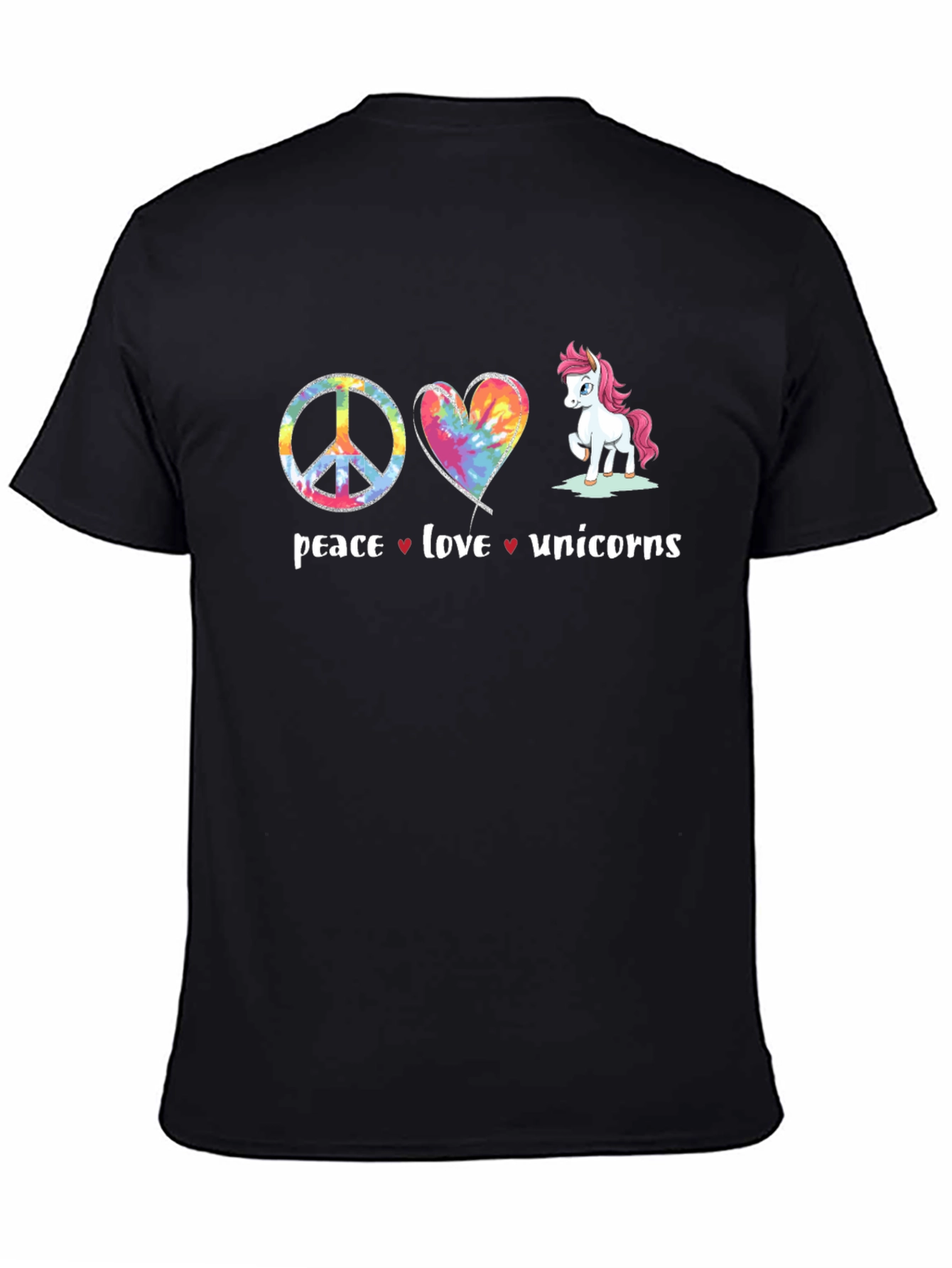 Peace Love Unicorns Graphic Tee
