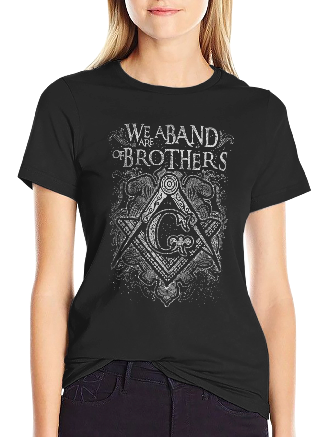 We Are Abandoned of Brothers Black T-Shirt