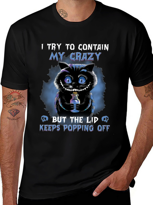Crazy Cheshire Cat Graphic T-Shirt