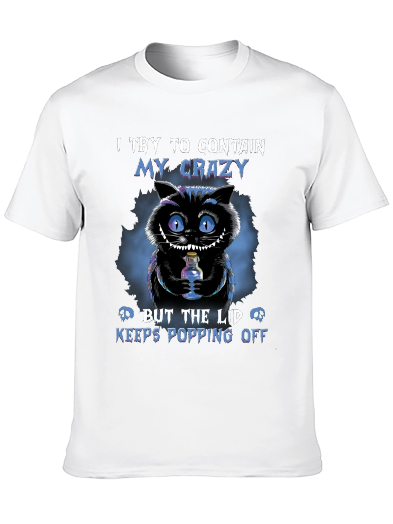 Crazy Cheshire Cat Graphic T-Shirt