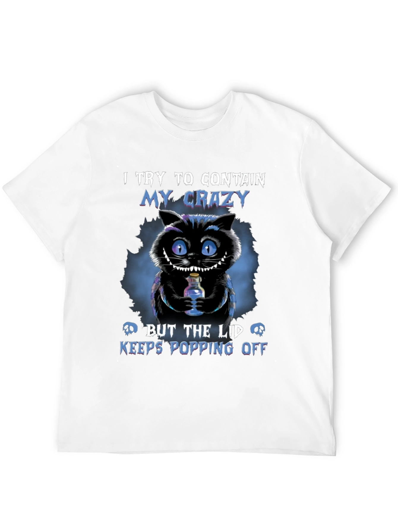 Crazy Cheshire Cat Graphic T-Shirt