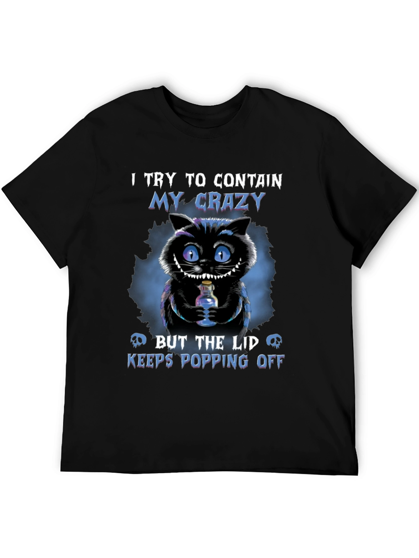 Crazy Cheshire Cat Graphic T-Shirt