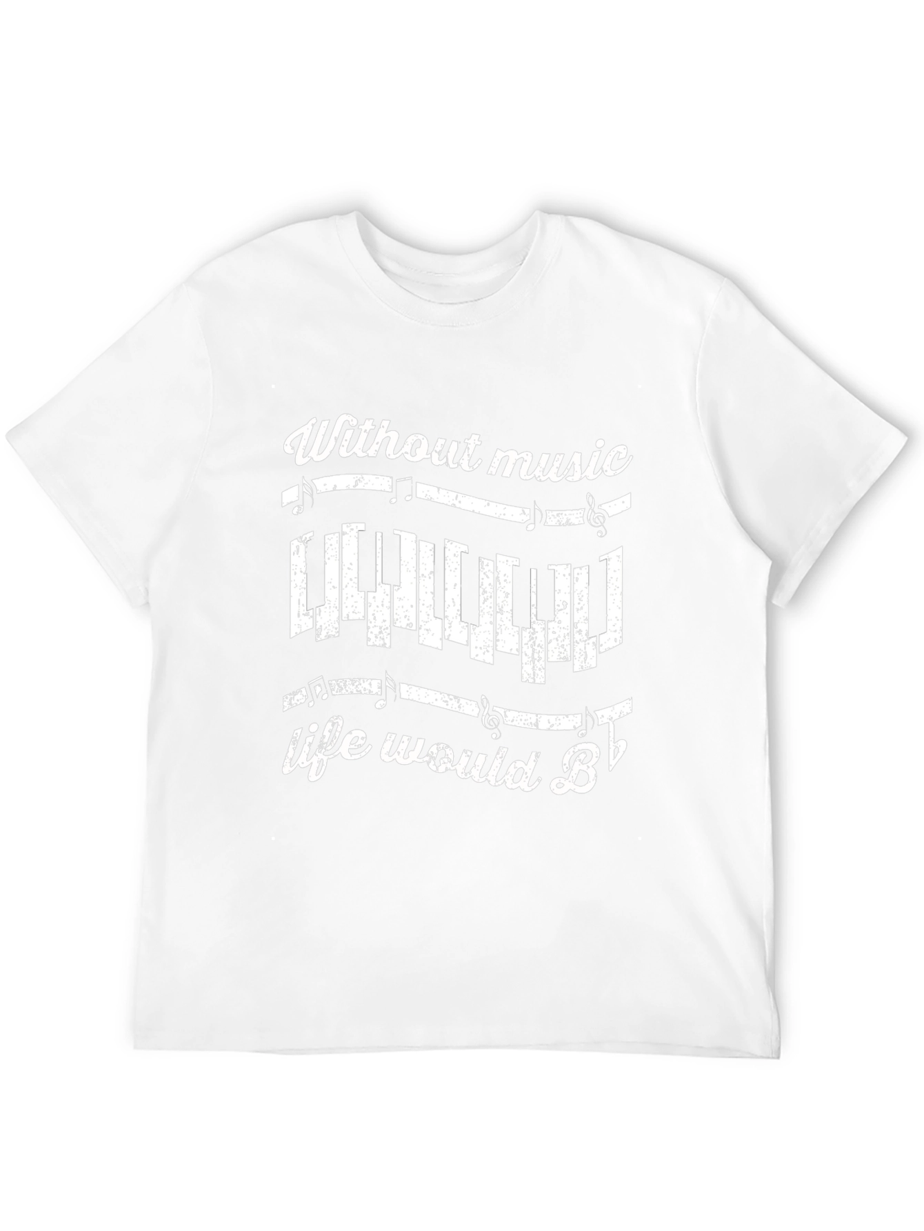 Music Lover Tee: Without Music Life Would B♭